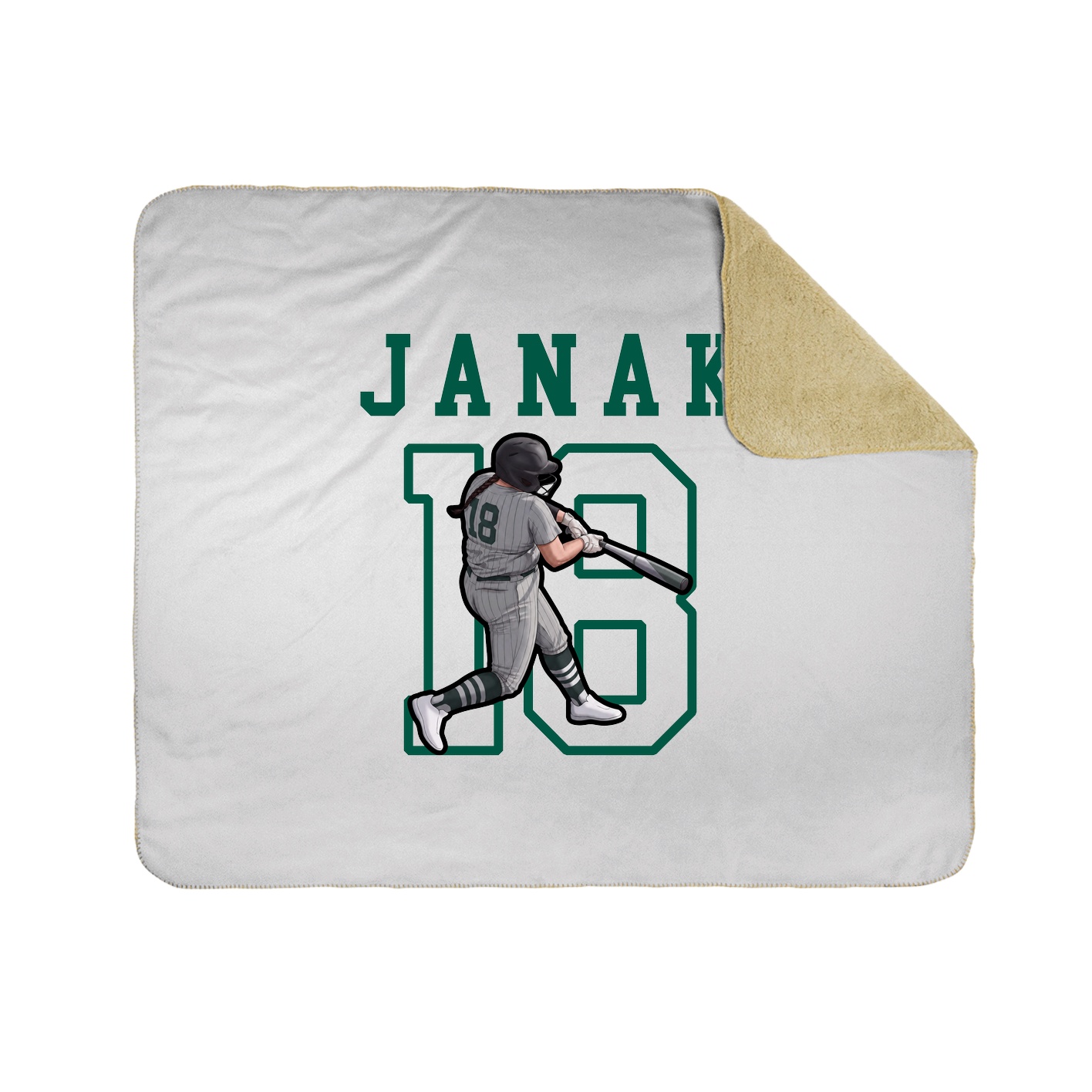 Throw Blanket — Shirsey in White