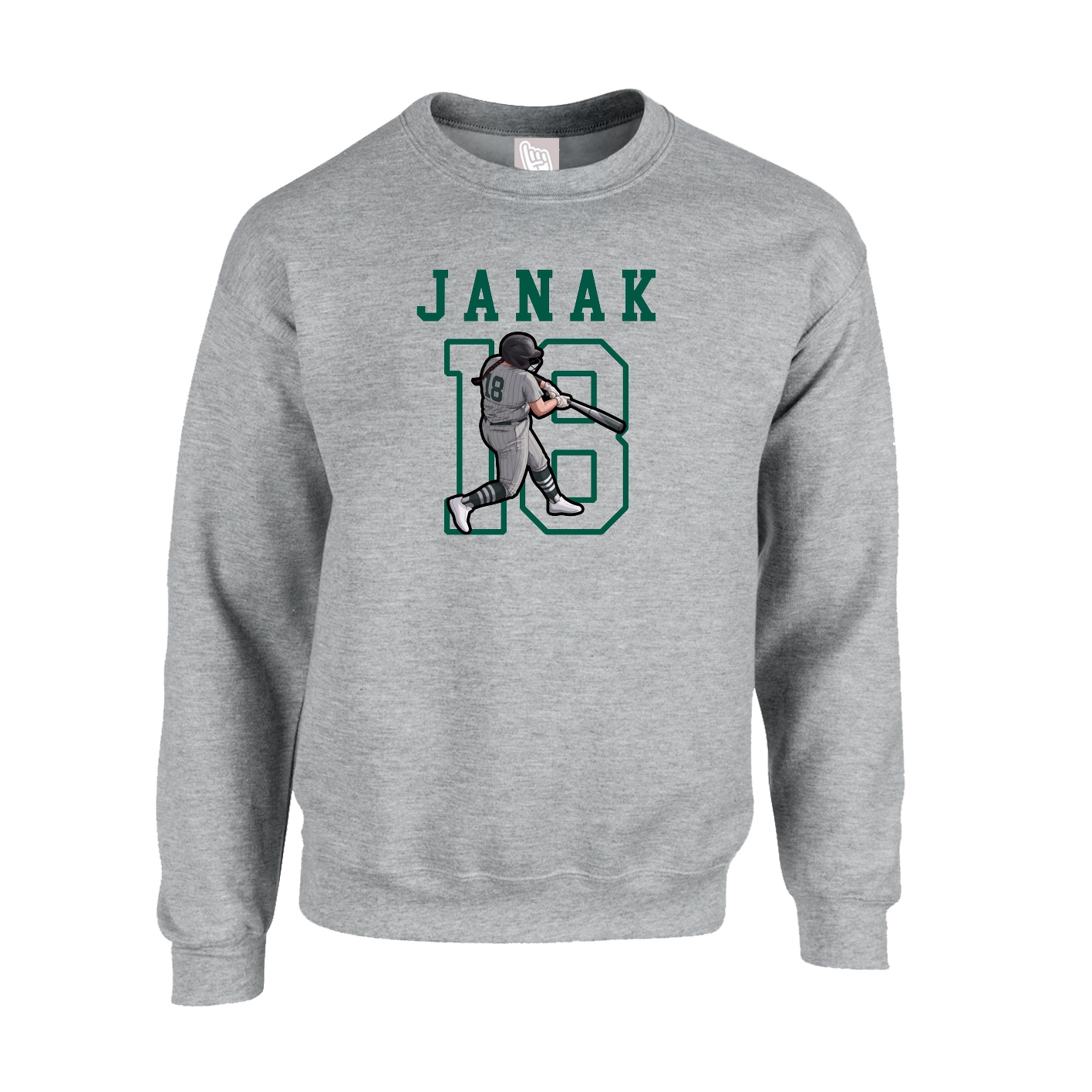 Fleece Crew — Shirsey in Grey