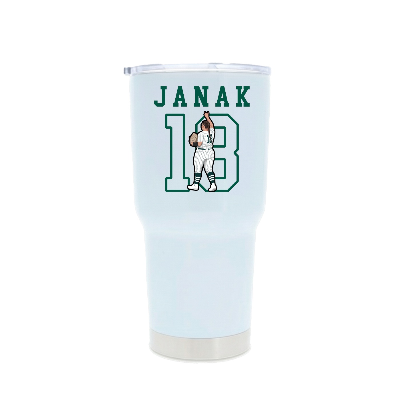 30oz Stainless Steel Tumbler — Shirsey in White