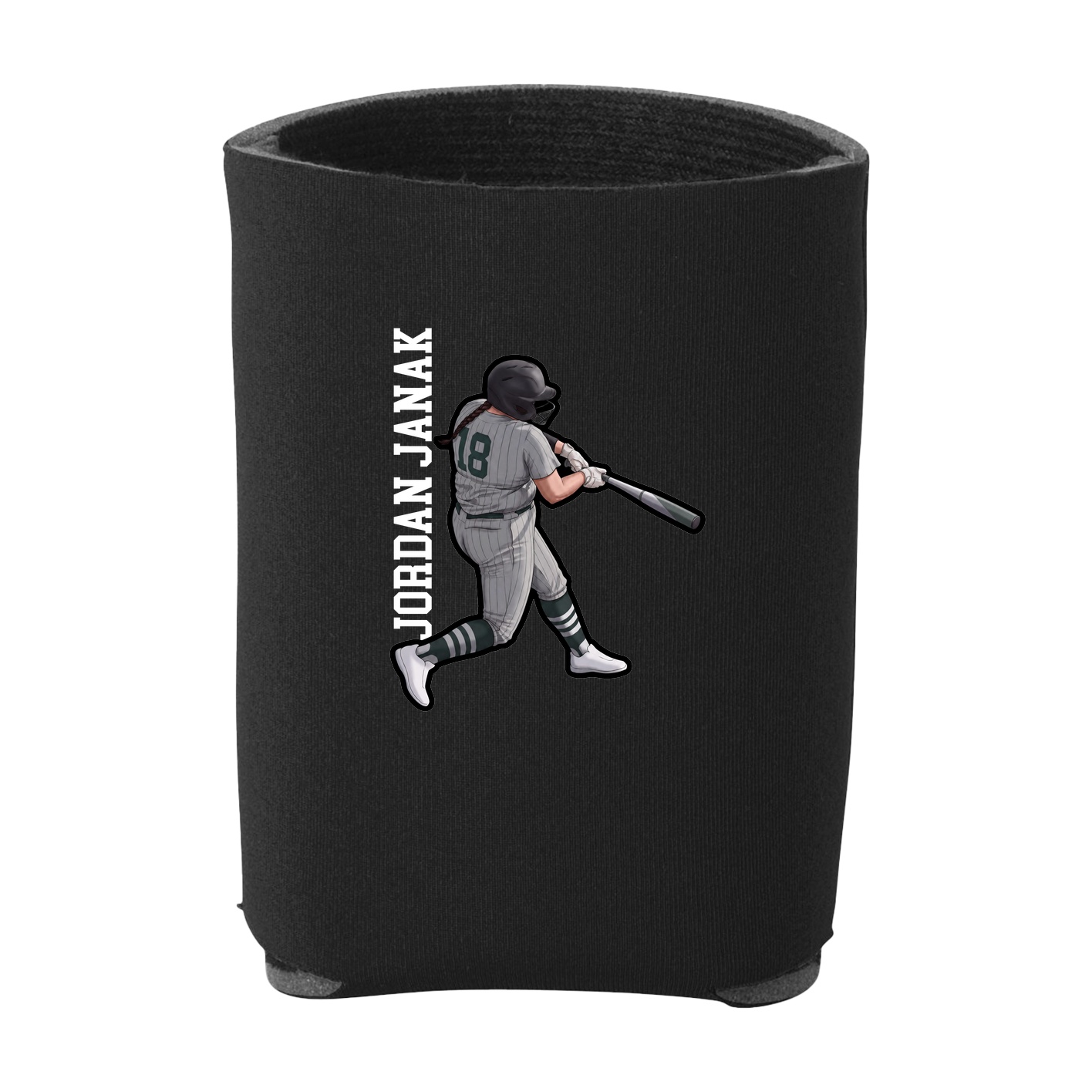 Can Holder — Name Vertical in Black