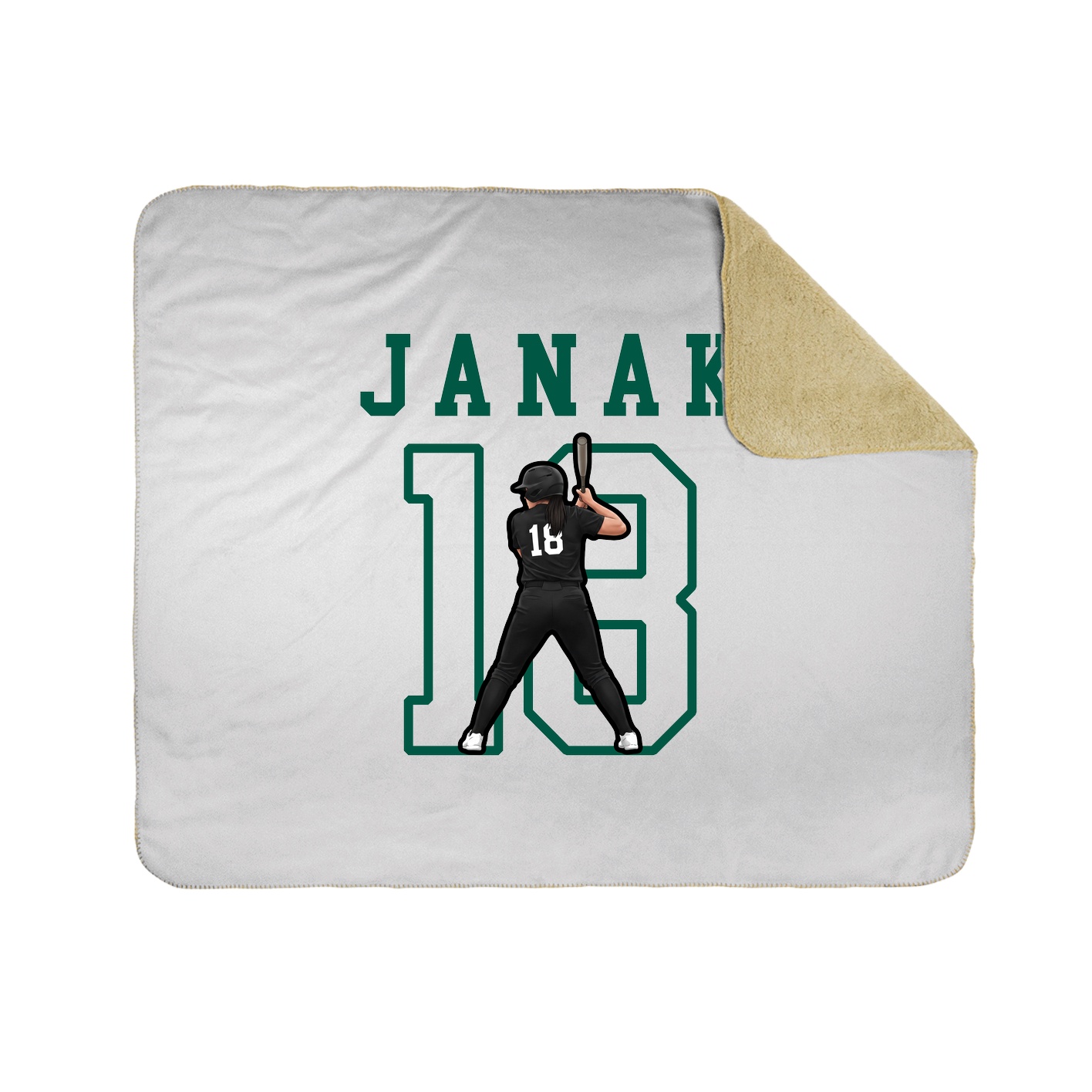 Throw Blanket — Shirsey in White