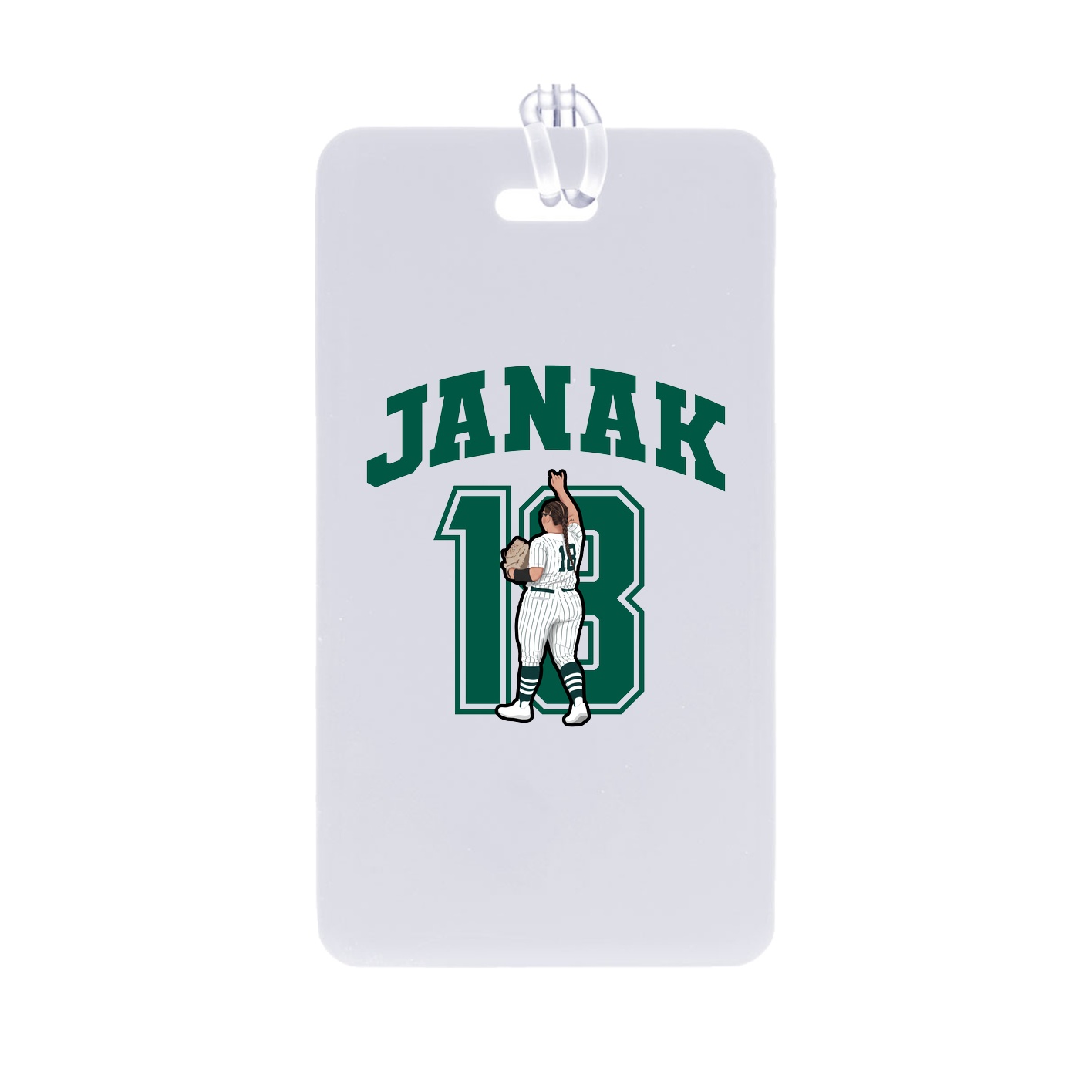 Bag Tag — Number in Classic