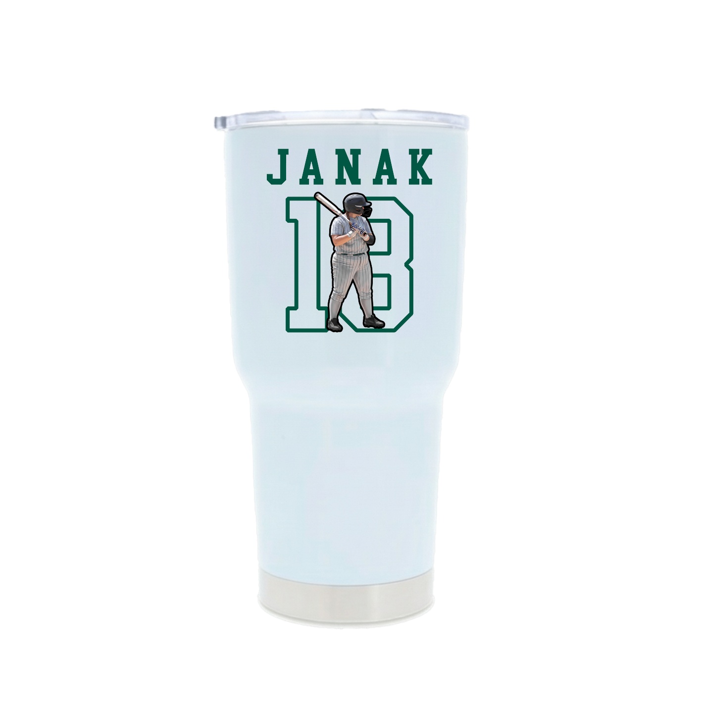 30oz Stainless Steel Tumbler — Shirsey in White