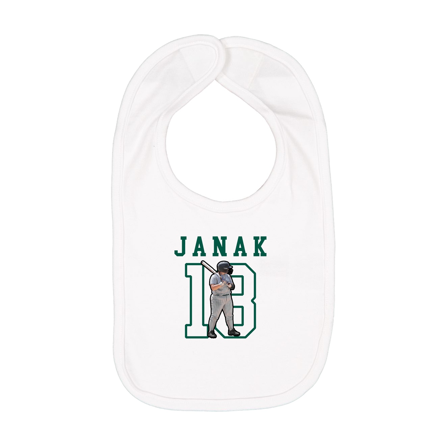 Infant Bib — Shirsey in White