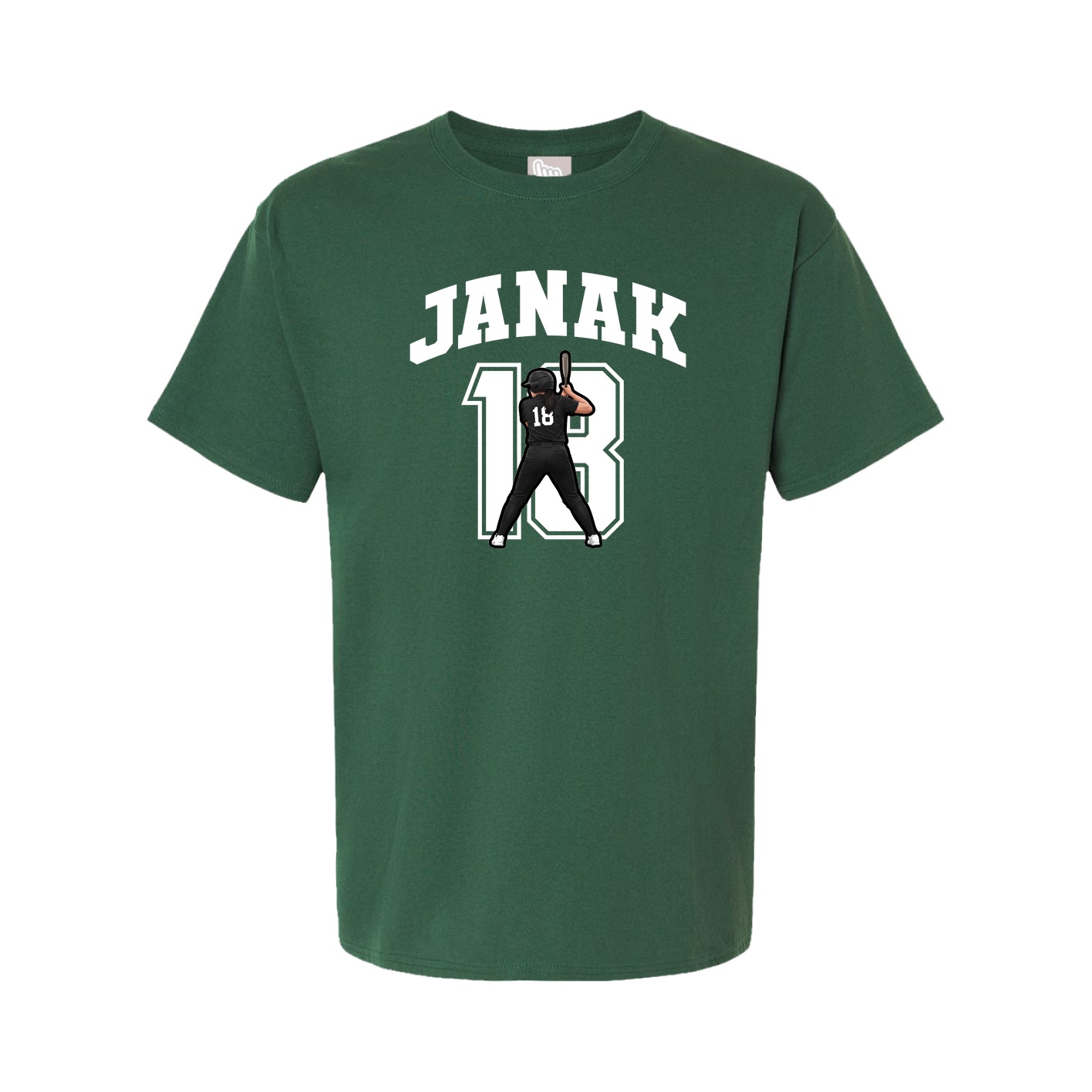 Tee — Number in Green