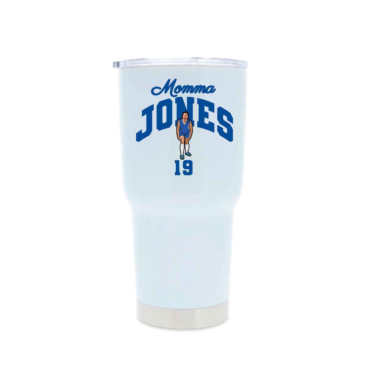 30oz Stainless Steel Tumbler — Mothers Day Arch in White