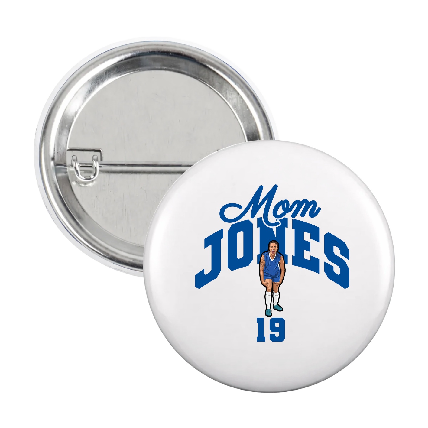 Game Day Button — Mothers Day Arch in White