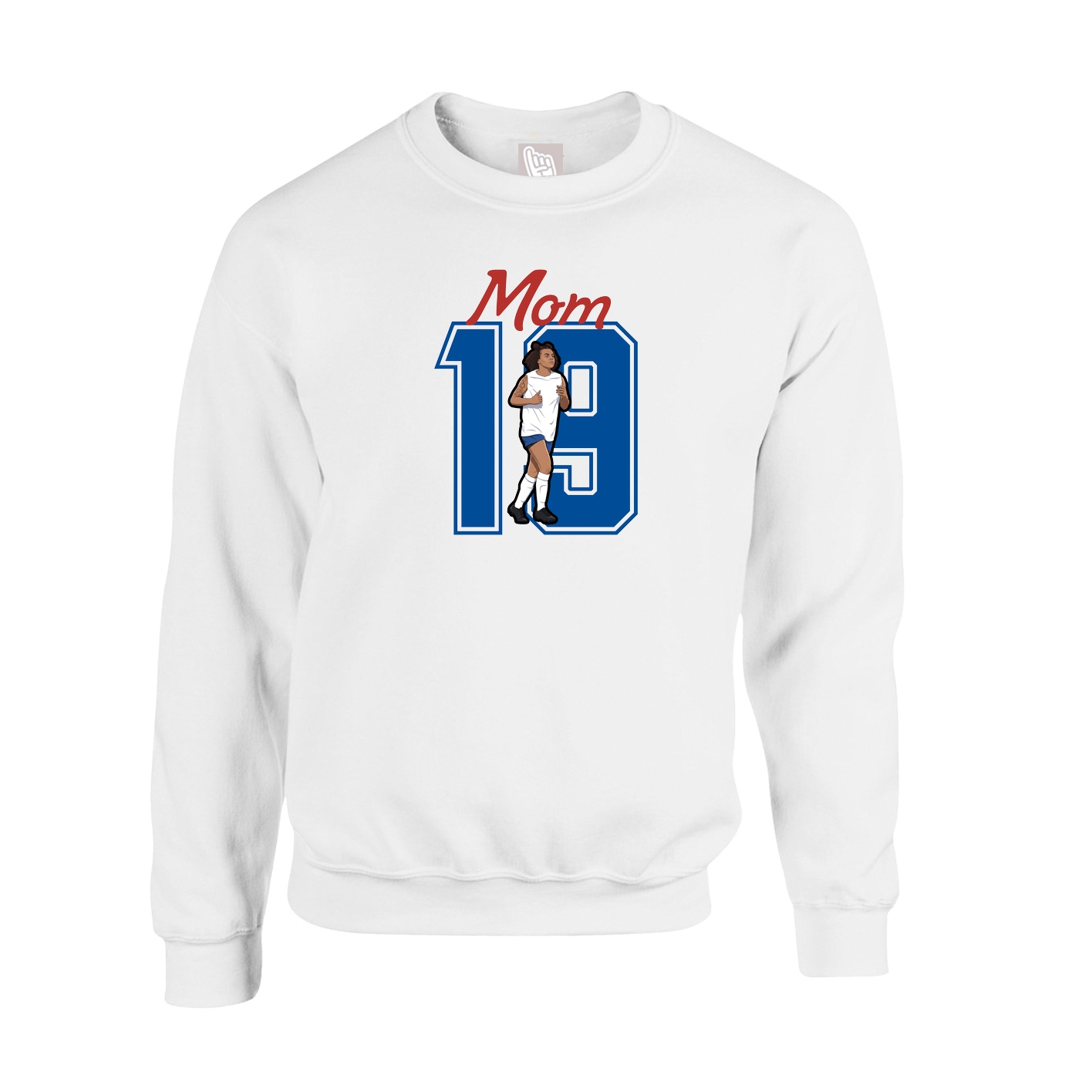 Fleece Crew — Mothers Day Shirsey in White