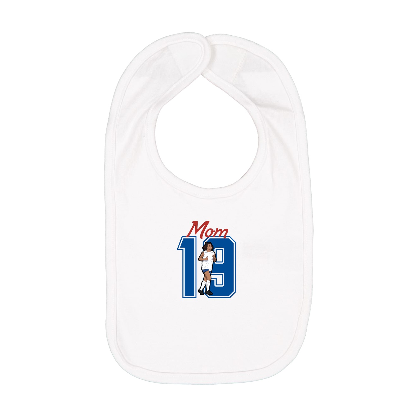 Infant Bib — Mothers Day Shirsey in White
