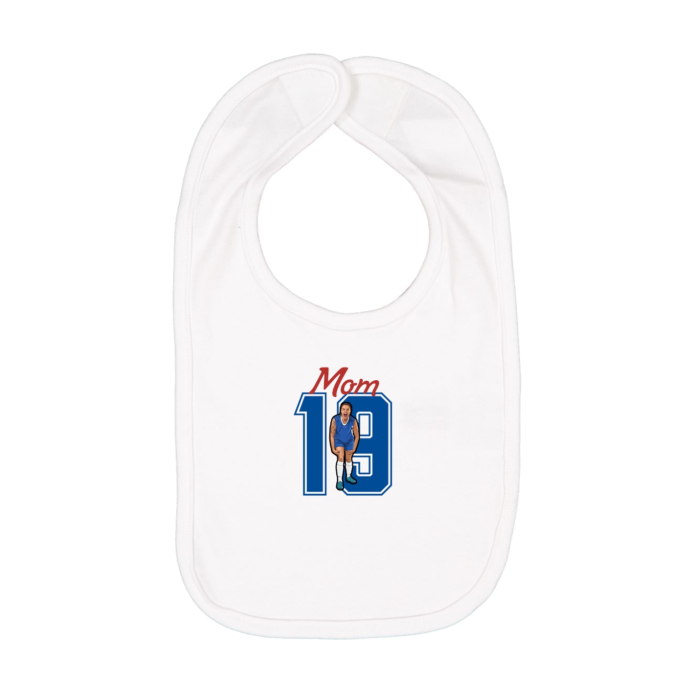 Infant Bib — Mothers Day Shirsey in White