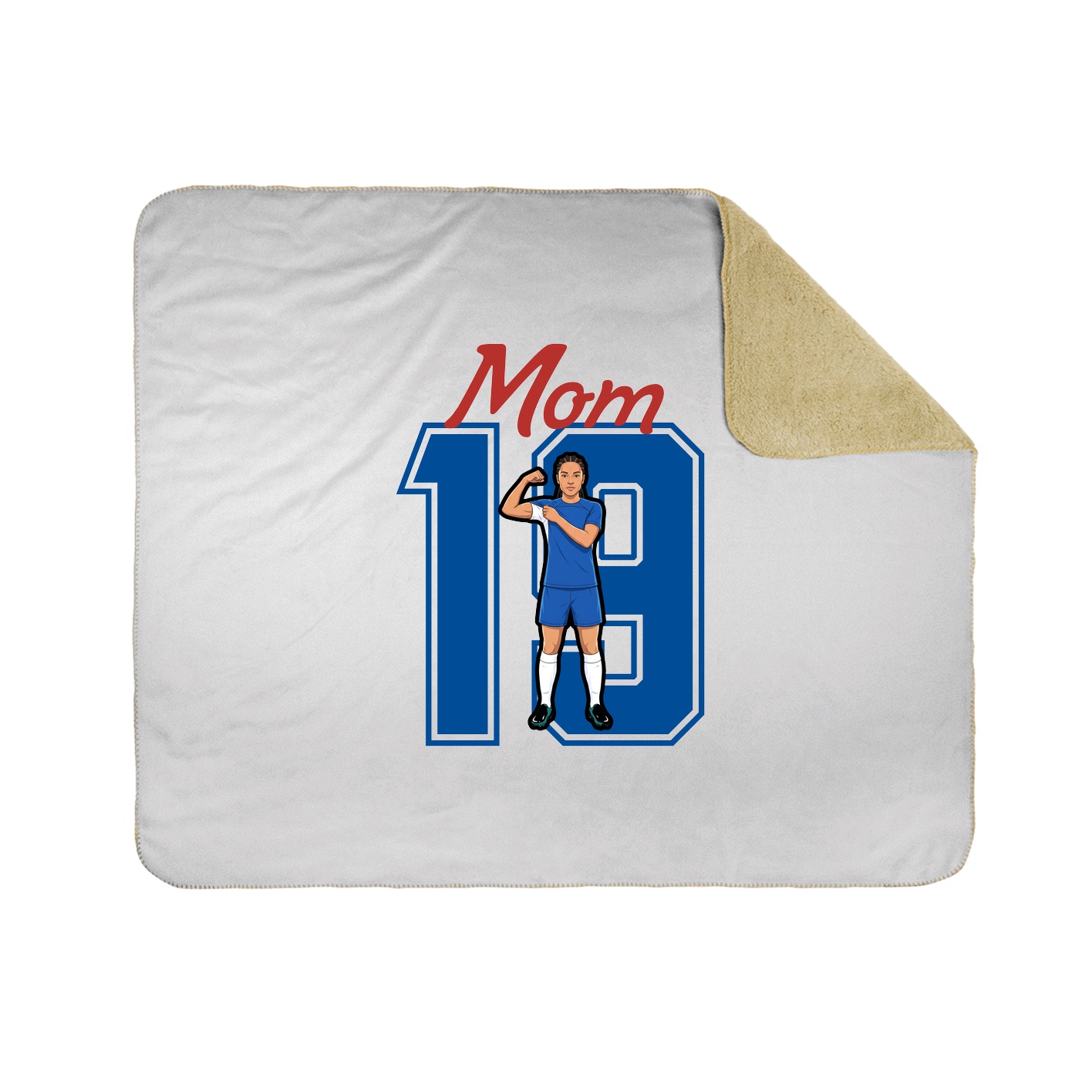 Throw Blanket — Mothers Day Shirsey in White