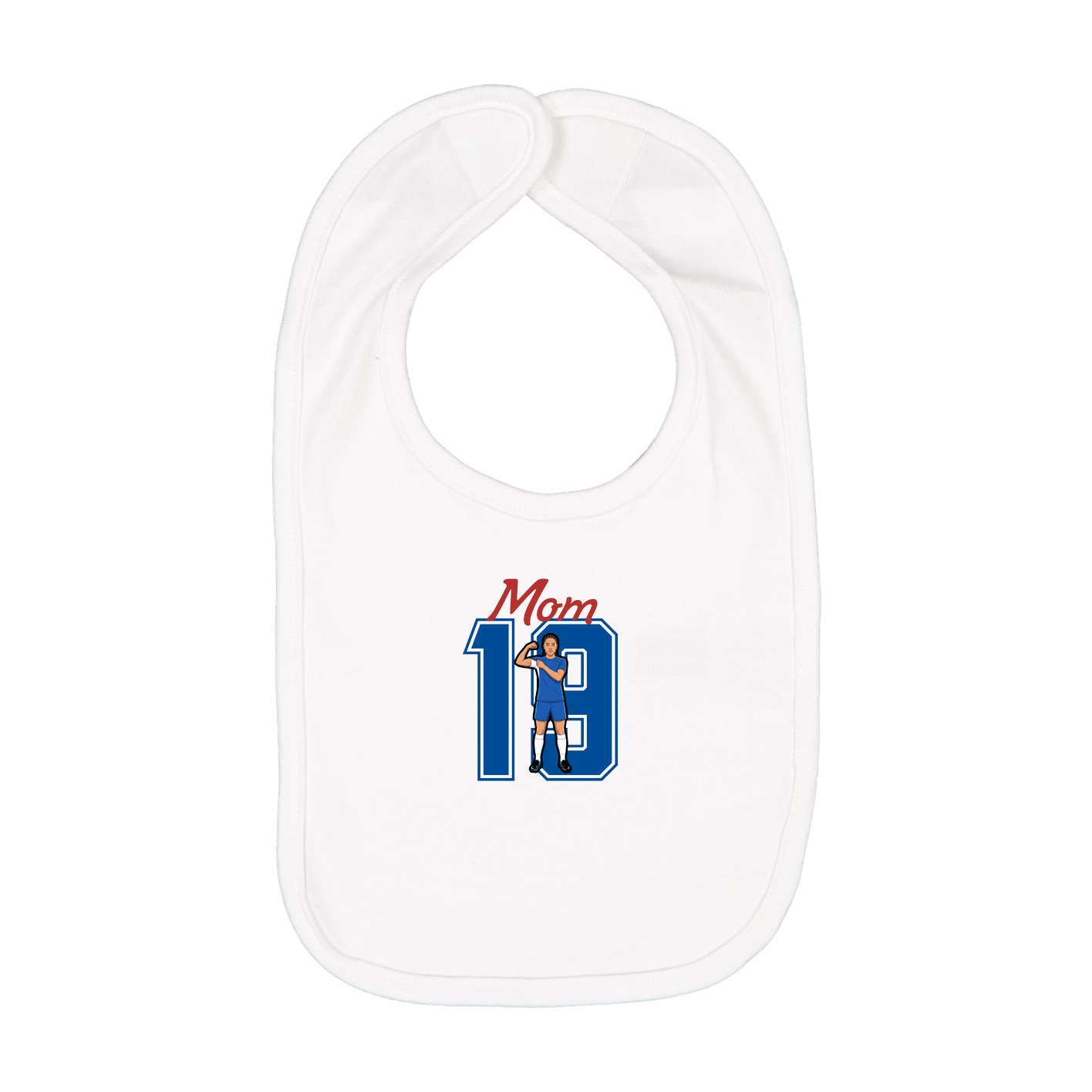 Infant Bib — Mothers Day Shirsey in White