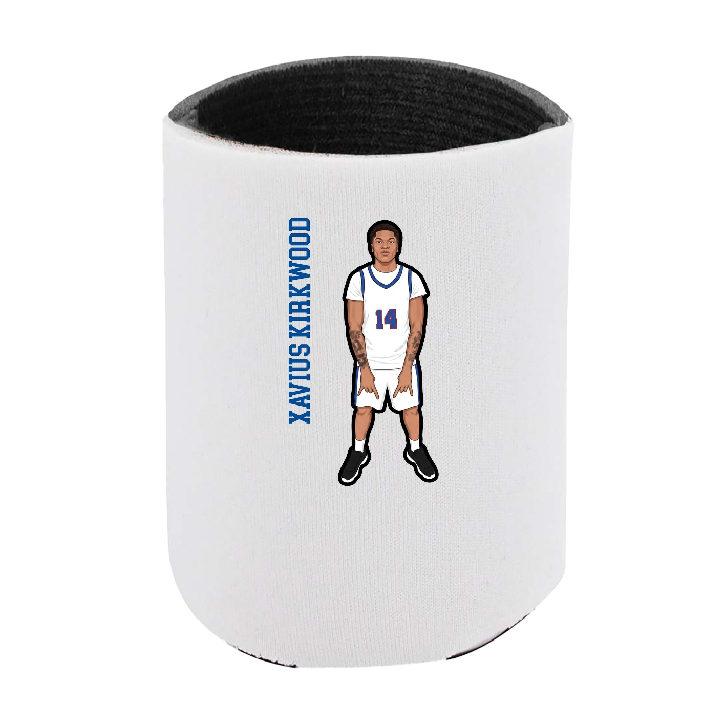 Can Holder — Name Vertical in White