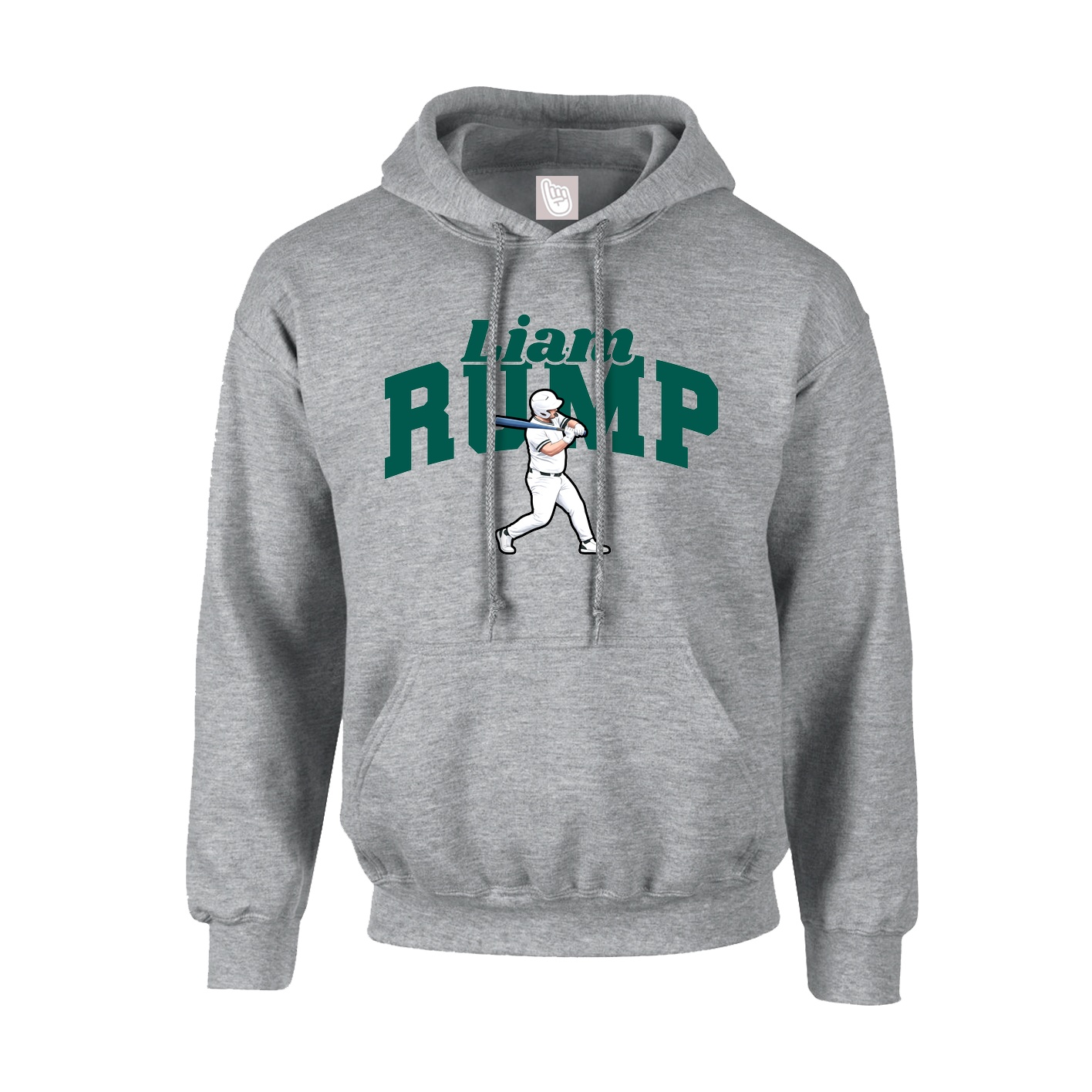 Hoodie — Signature Arch in Grey