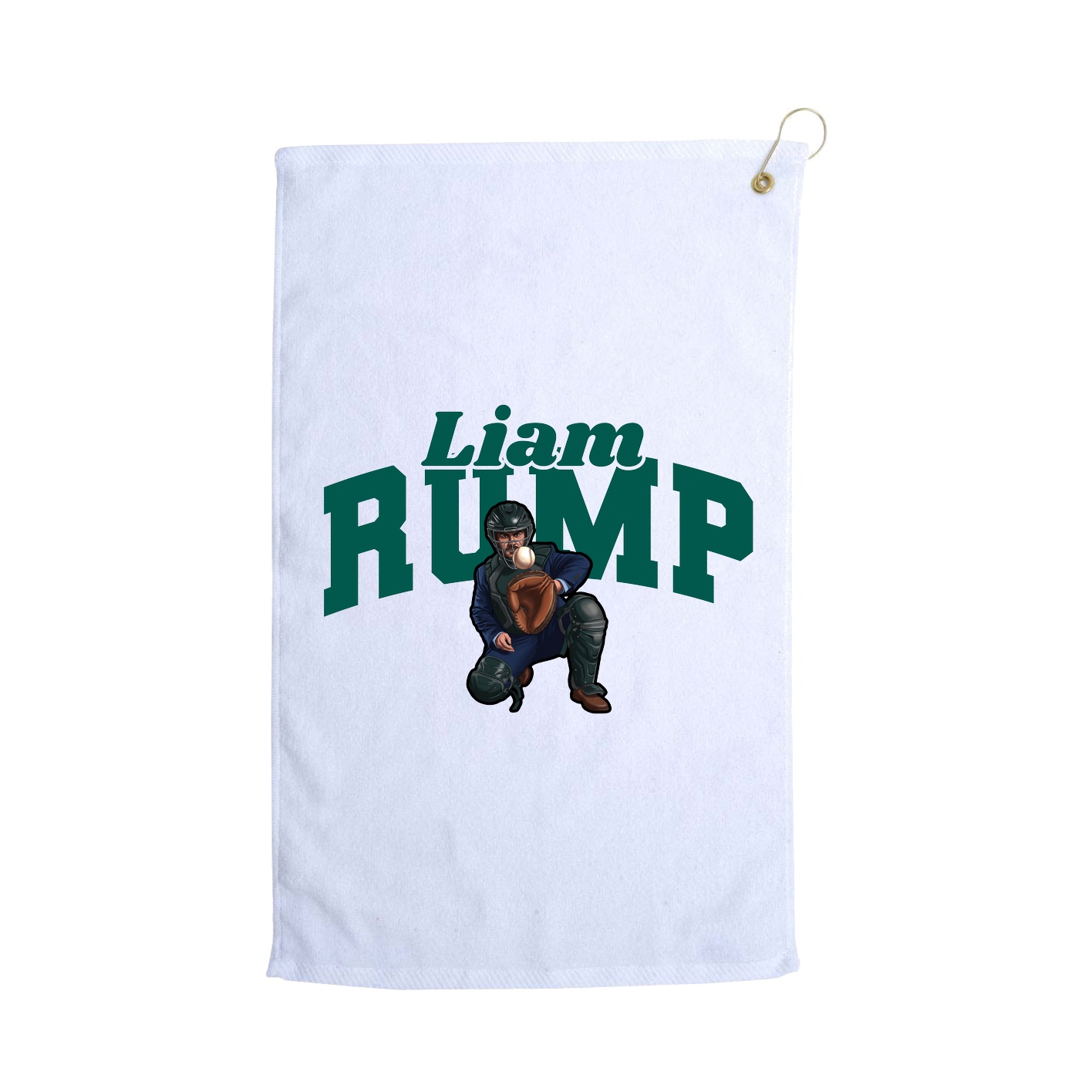 Golf Towel — Signature Arch in White