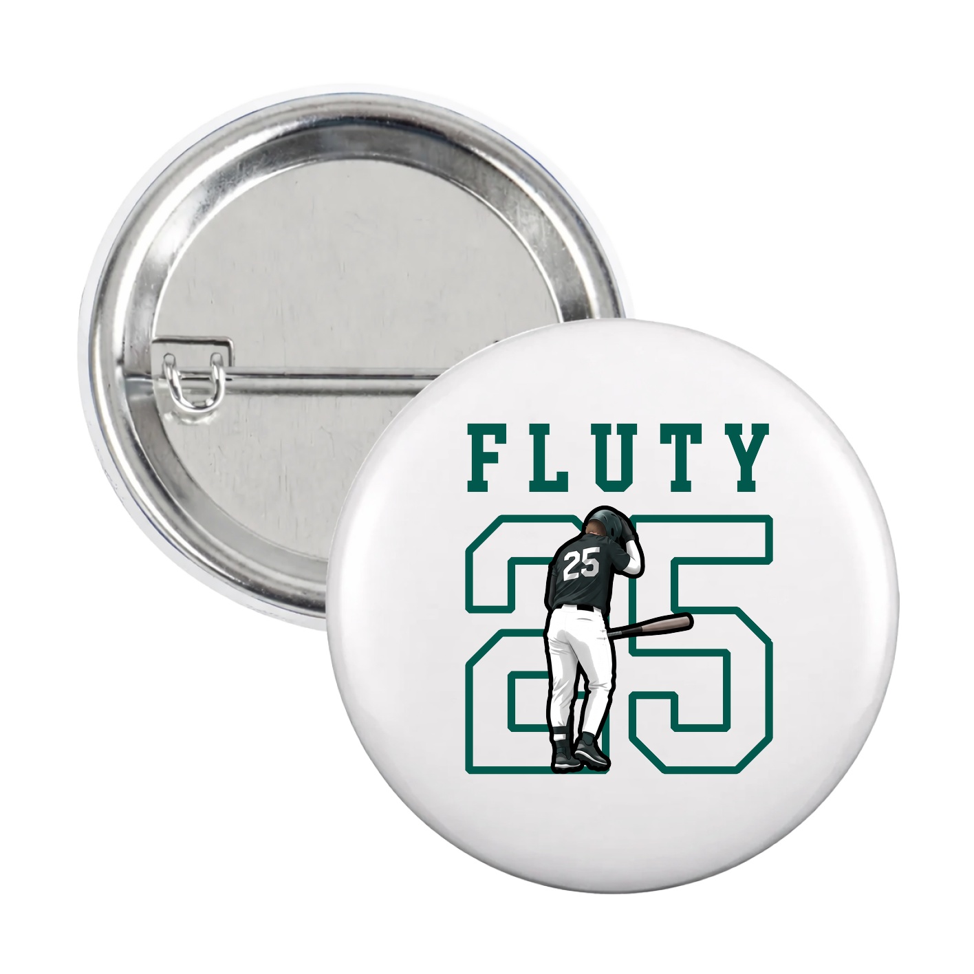 Game Day Button — Shirsey in White