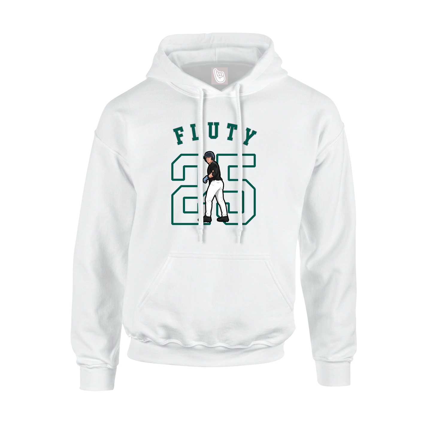 Youth Hoodie — Shirsey Arch in White