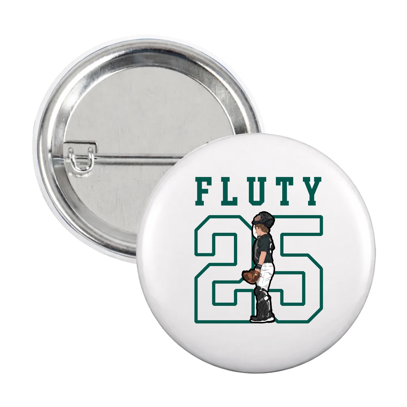 Game Day Button — Shirsey in White