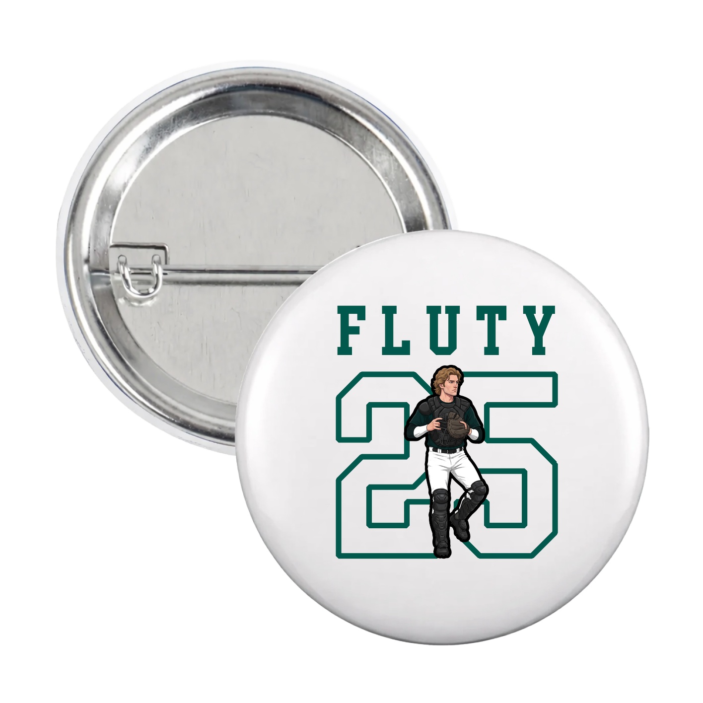 Game Day Button — Shirsey in White