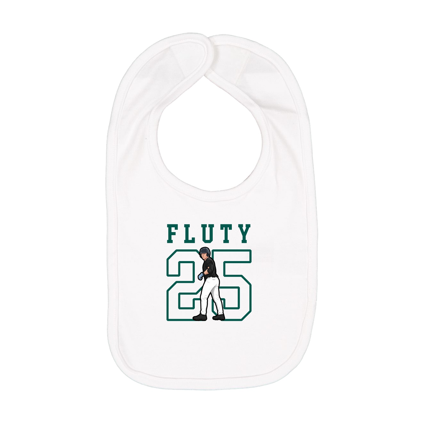 Infant Bib — Shirsey in White