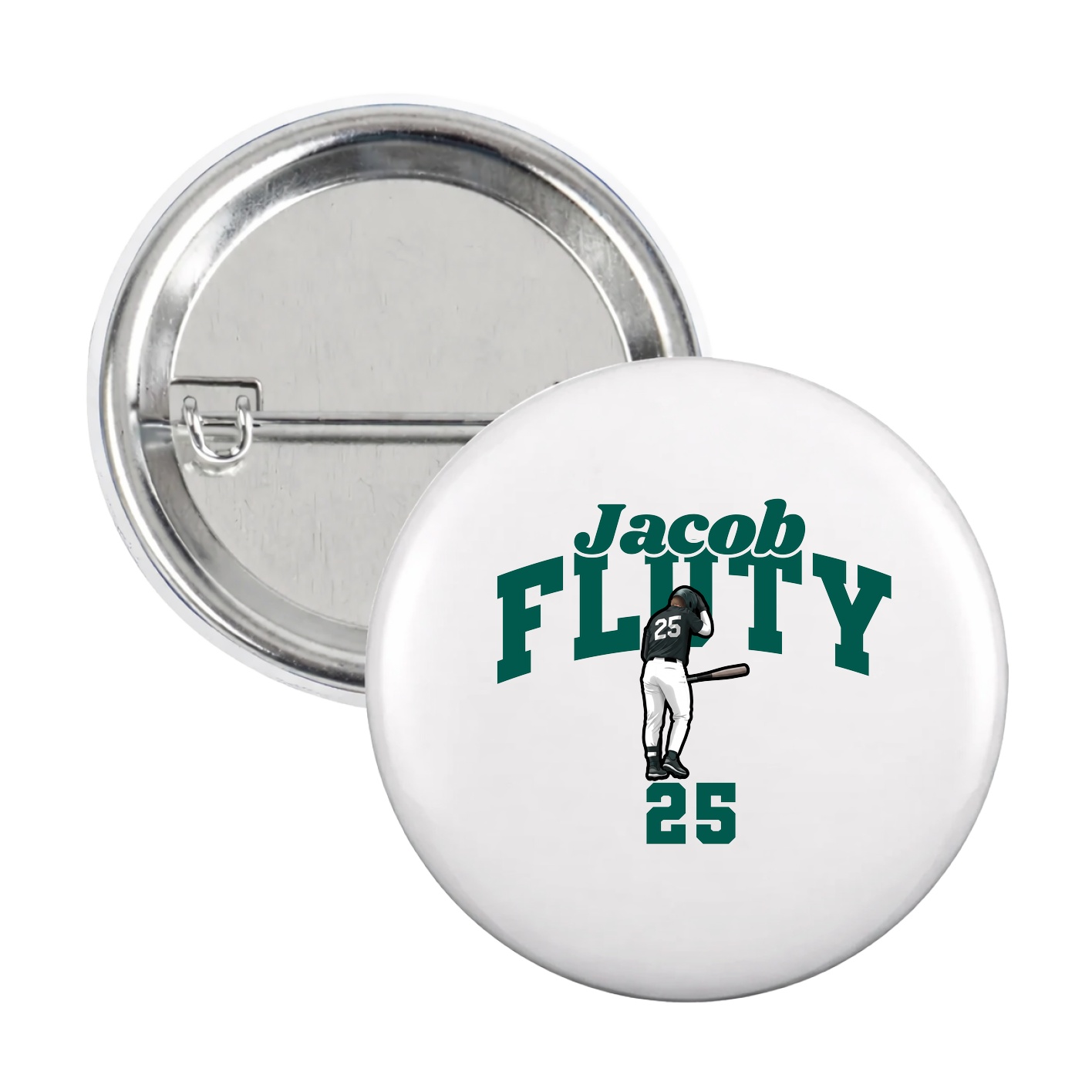 Game Day Button — Signature Arch in White