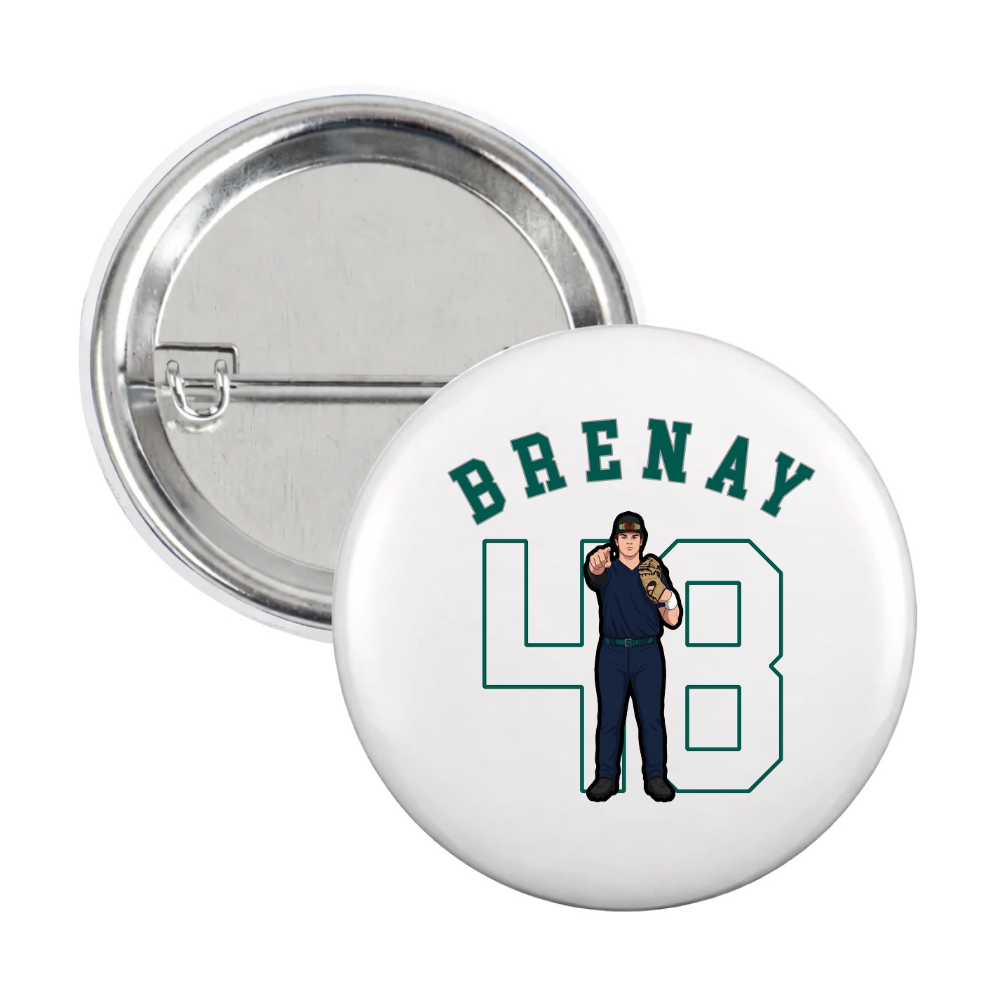 Game Day Button — Shirsey Arch in White