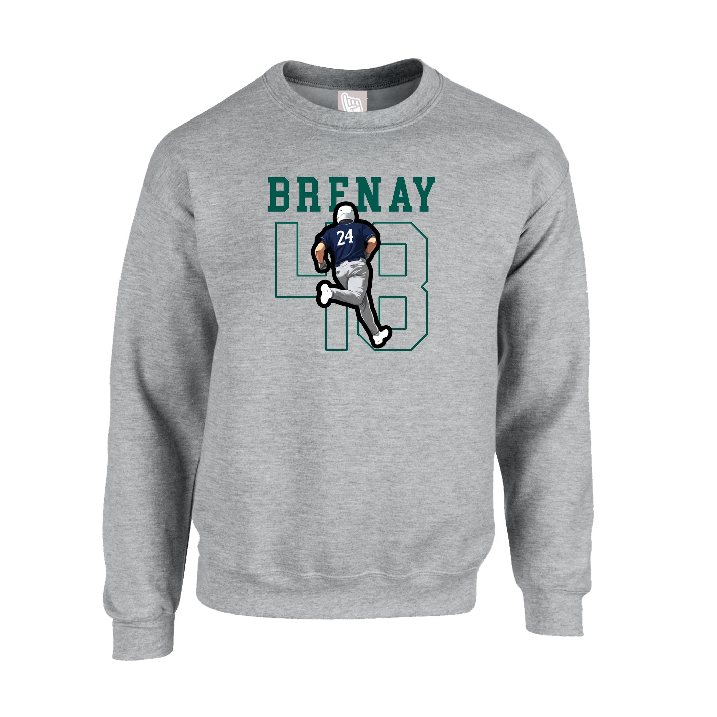 Fleece Crew — Shirsey in Grey