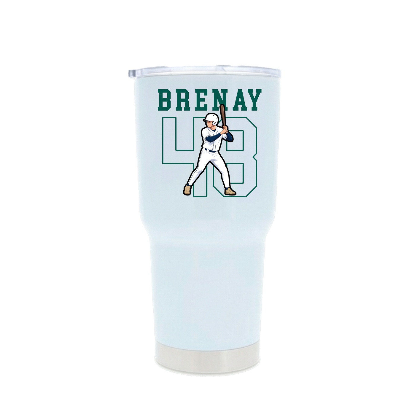 30oz Stainless Steel Tumbler — Shirsey in White