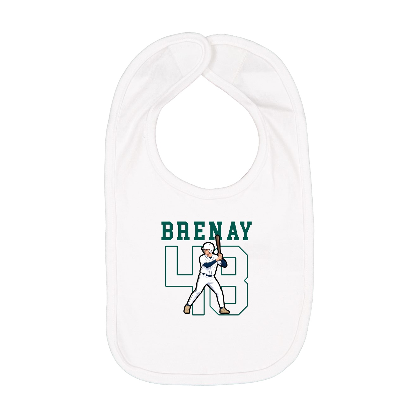 Infant Bib — Shirsey in White