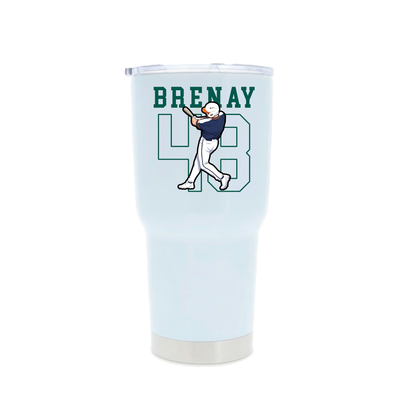 30oz Stainless Steel Tumbler — Shirsey in White