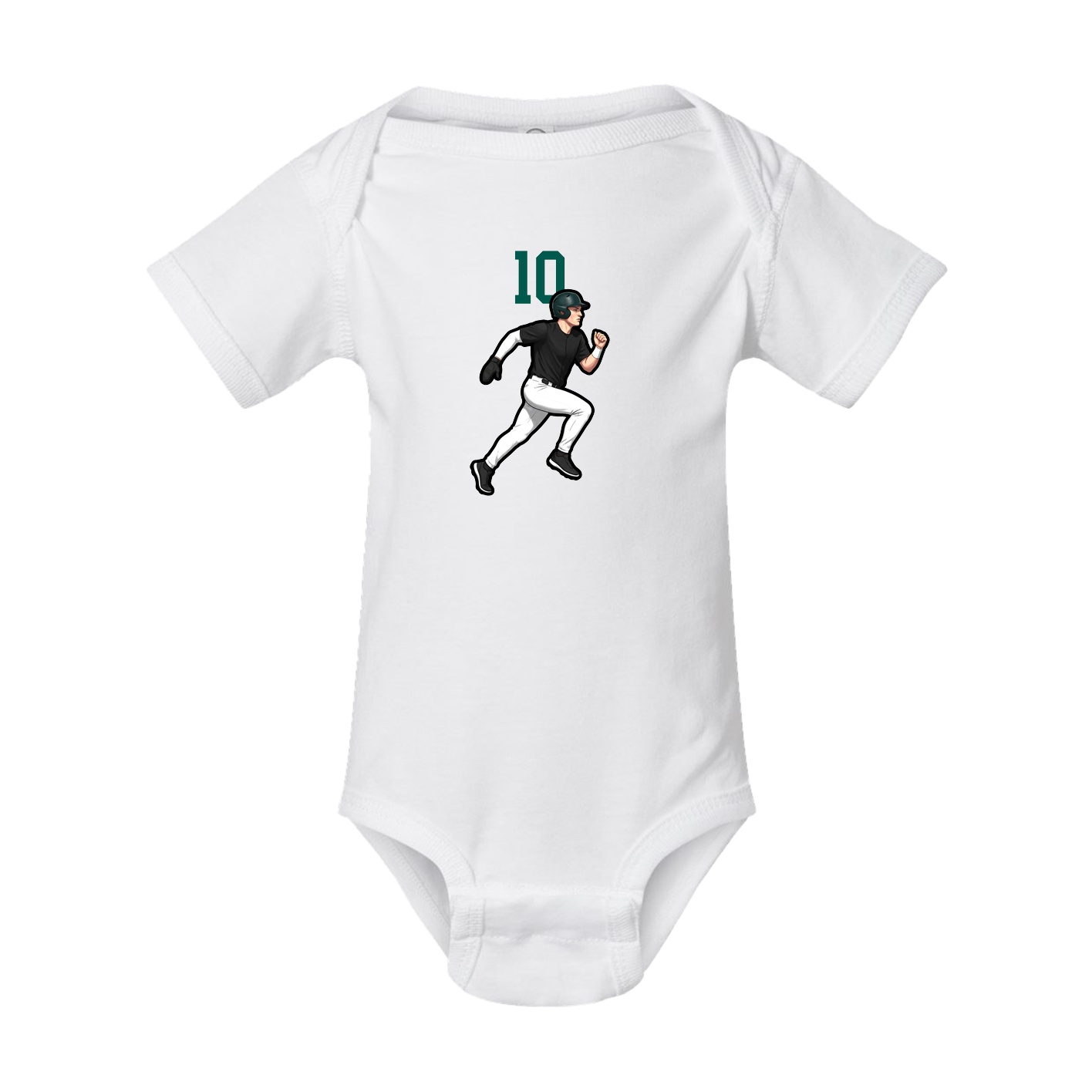 Baby Onesie — Number Top in White