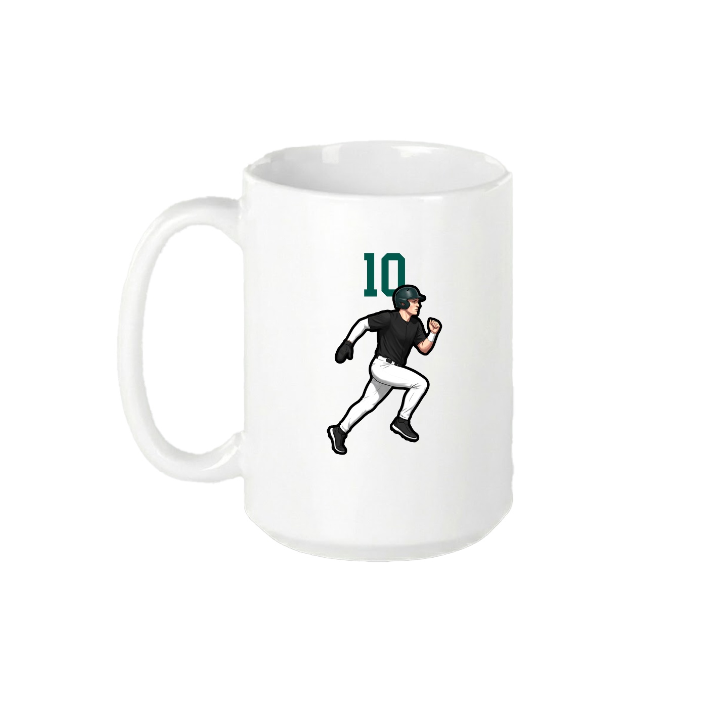 15oz Coffee Mug — Number Top in White