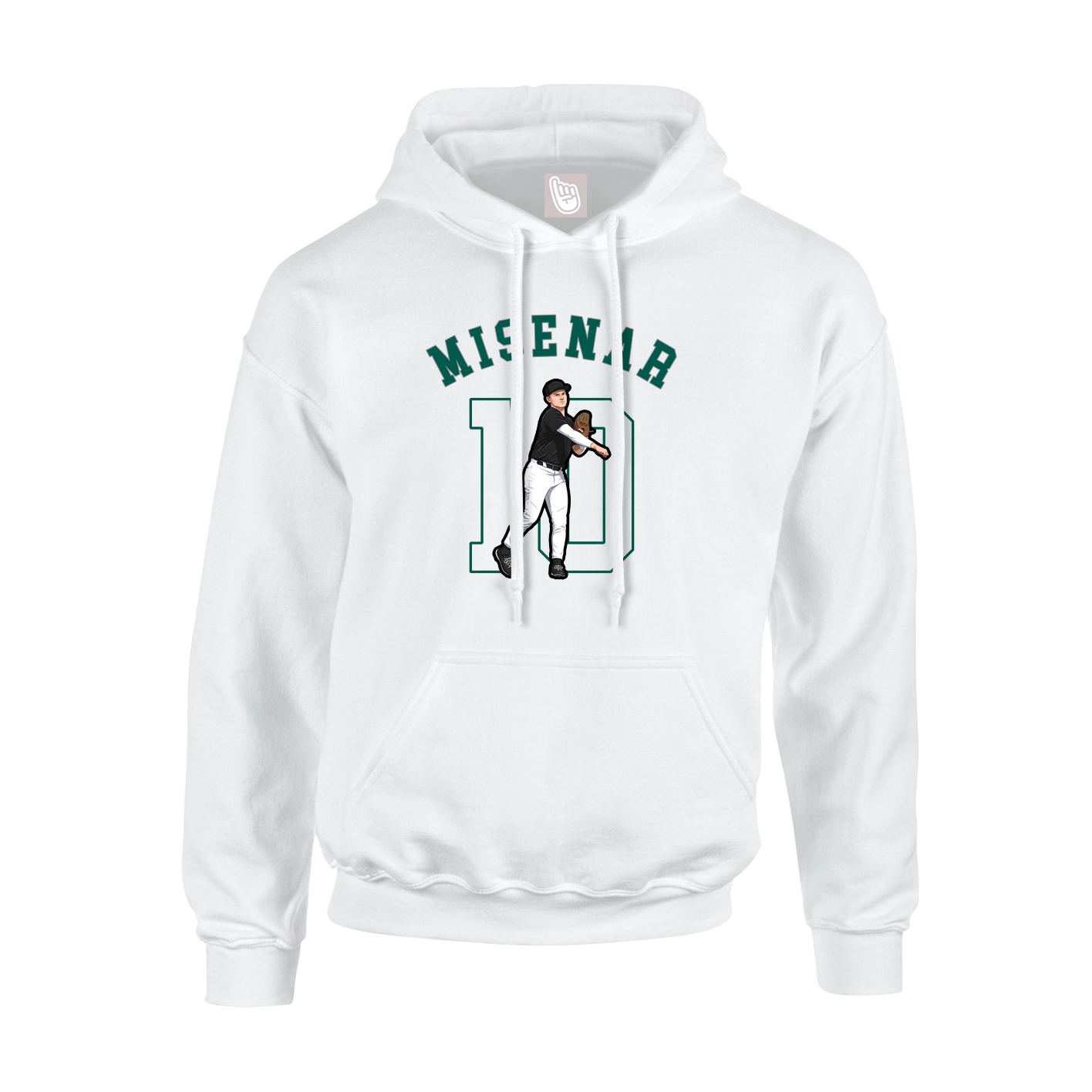 Youth Hoodie — Shirsey Arch in White
