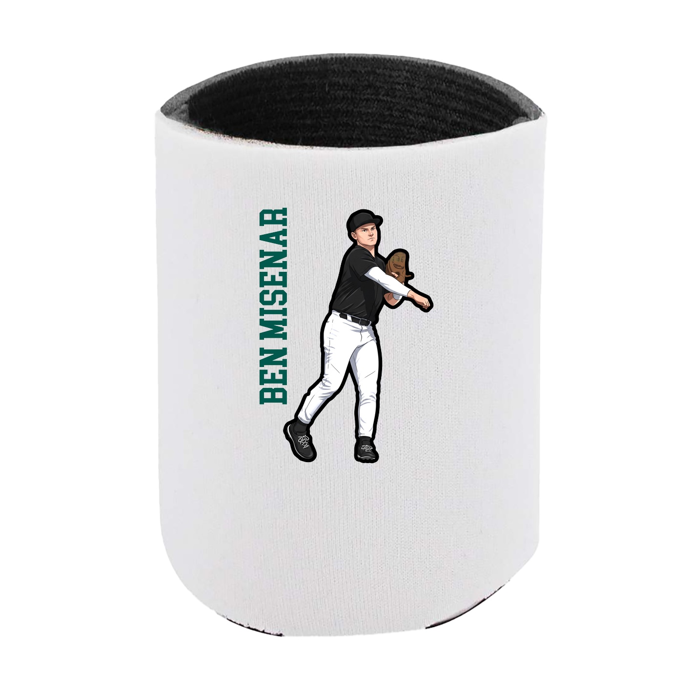 Can Holder — Name Vertical in White