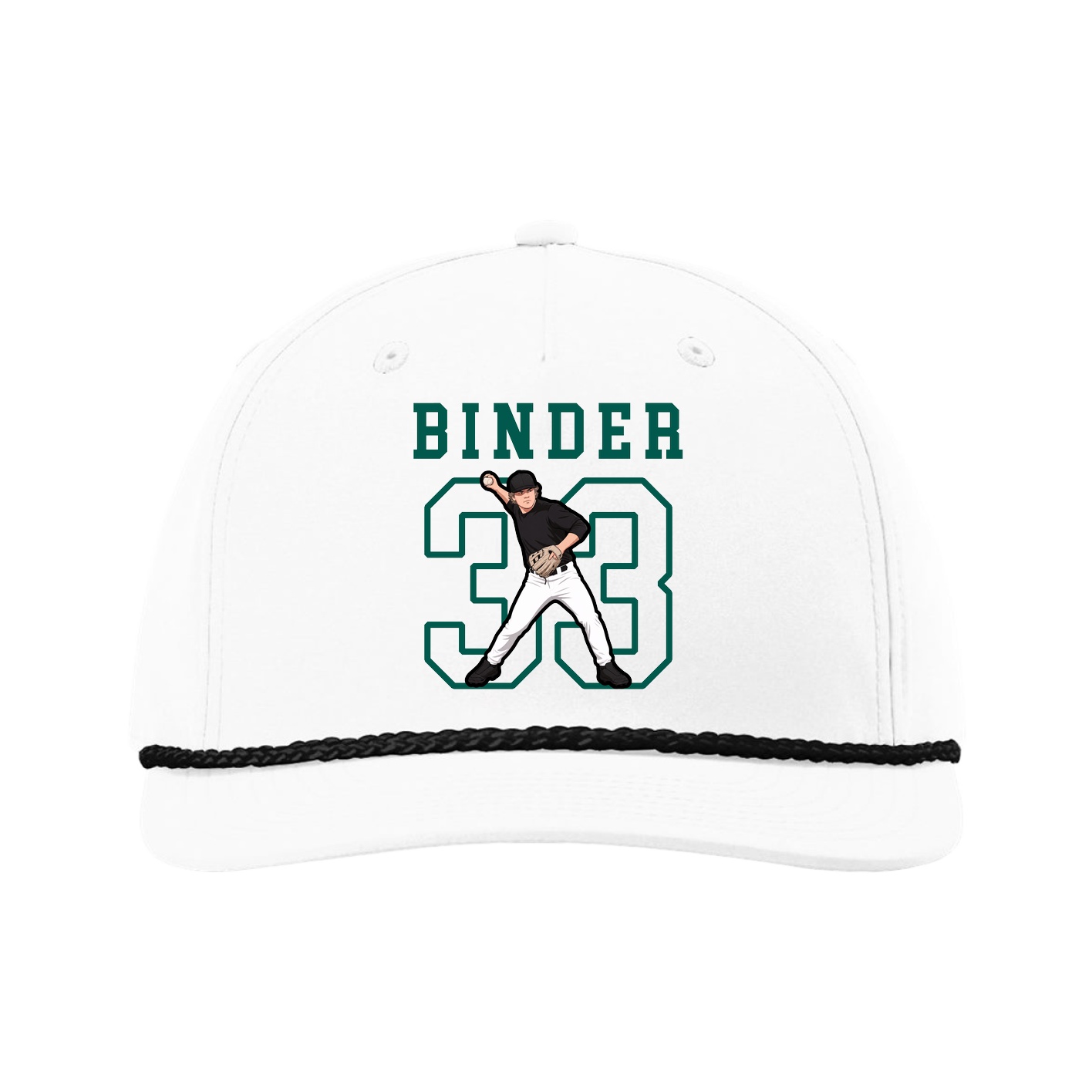 Five-Panel Classic Rope Cap — Shirsey in White