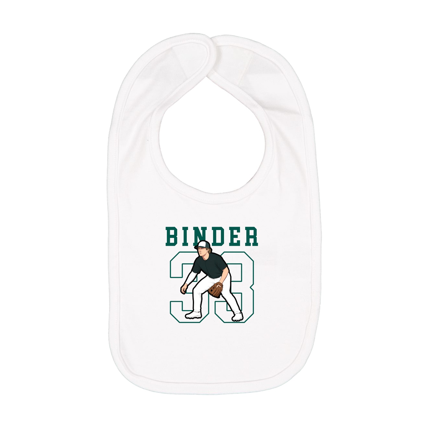 Infant Bib — Shirsey in White