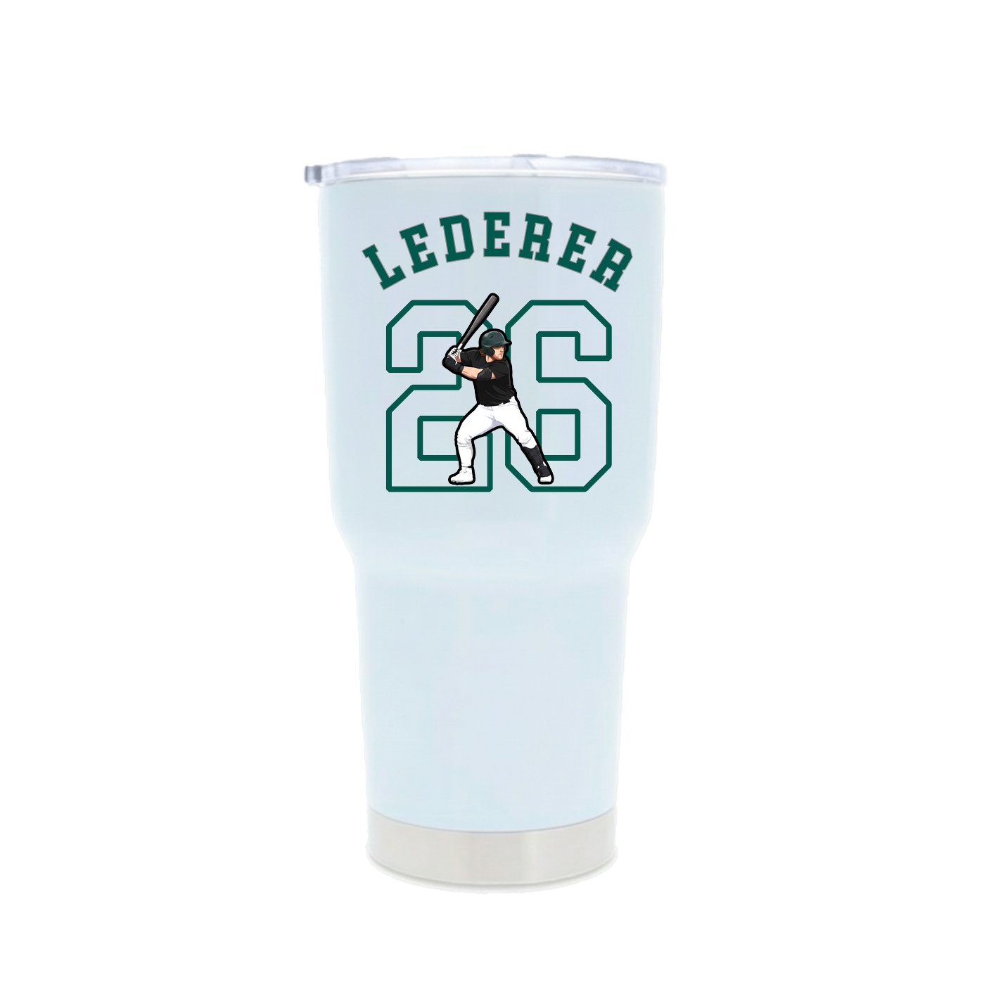 30oz Stainless Steel Tumbler — Shirsey Arch in White