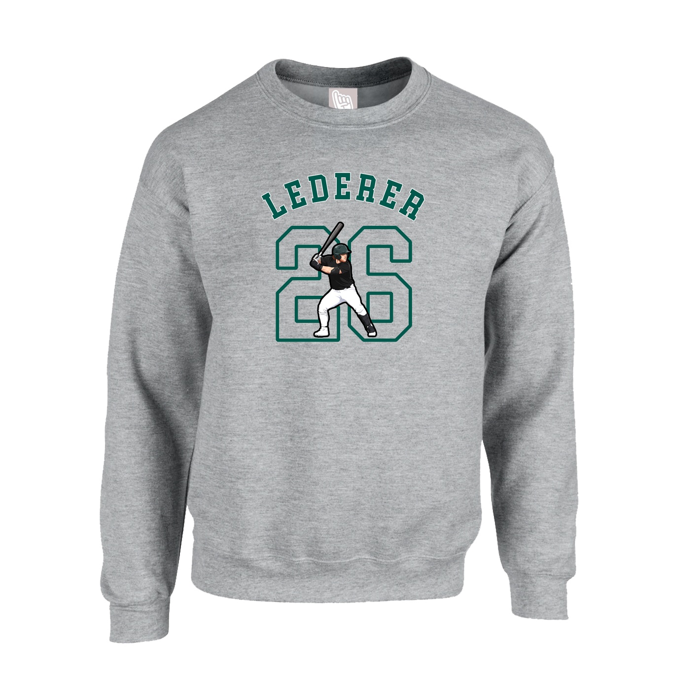 Fleece Crew — Shirsey Arch in Grey