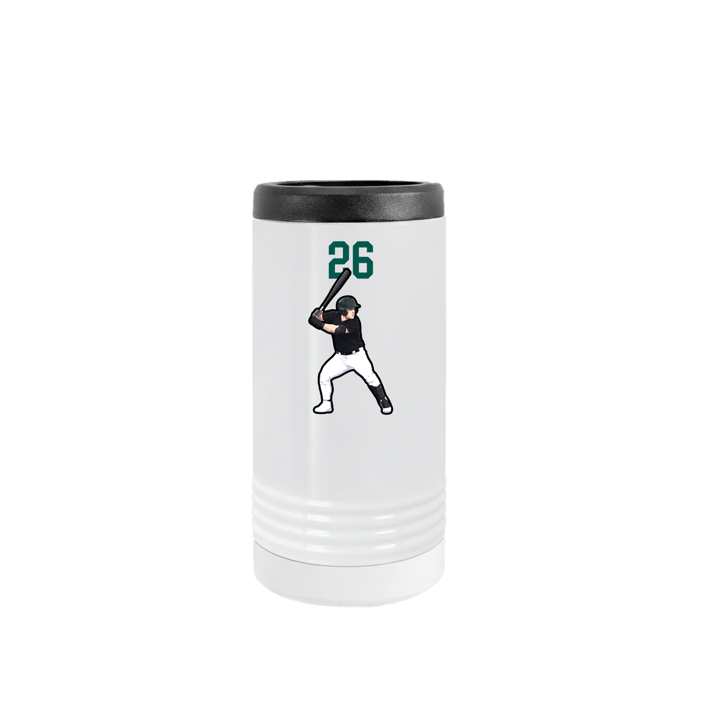 Slim Beverage Holder — Number Top in White