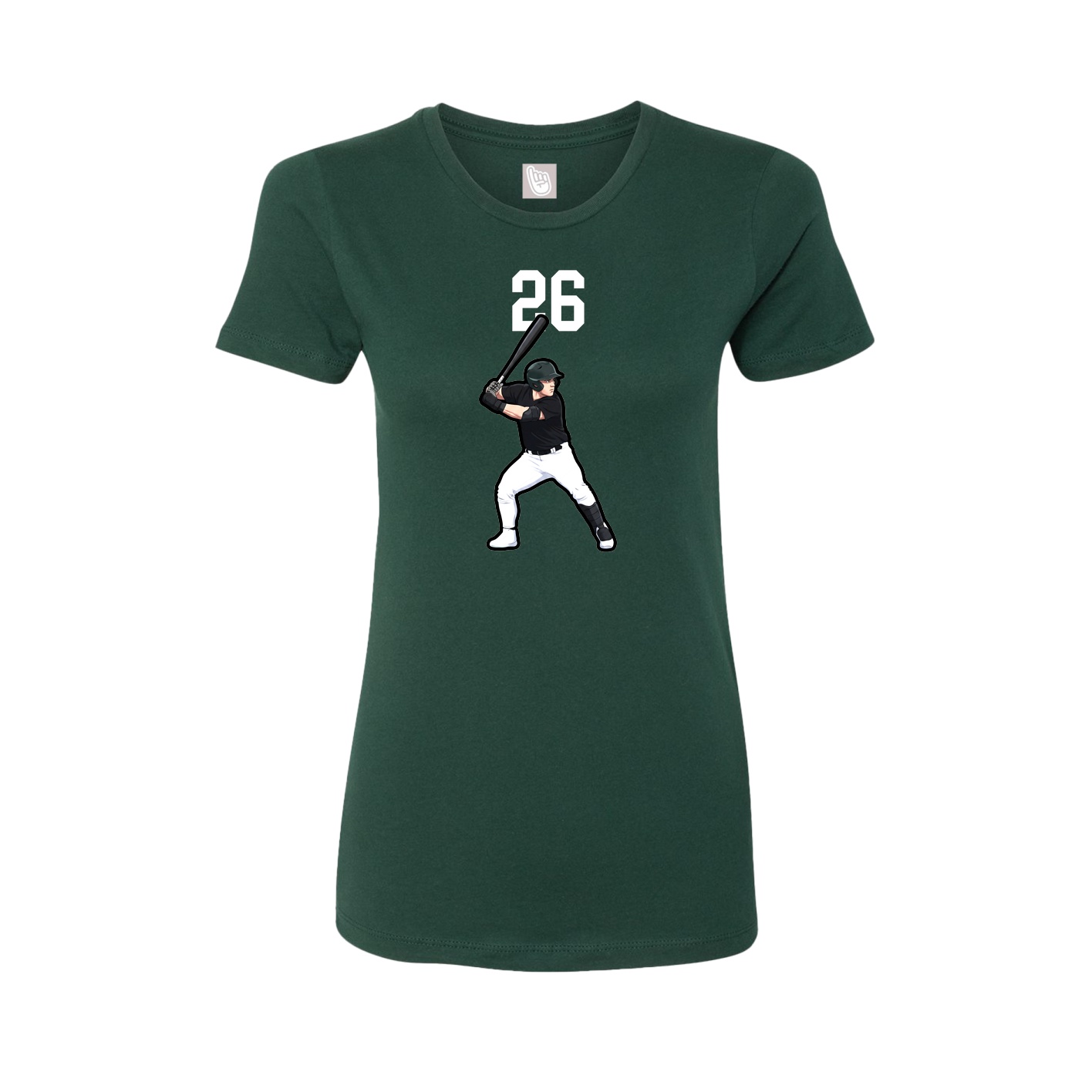 Womens Tee — Number Top in Green