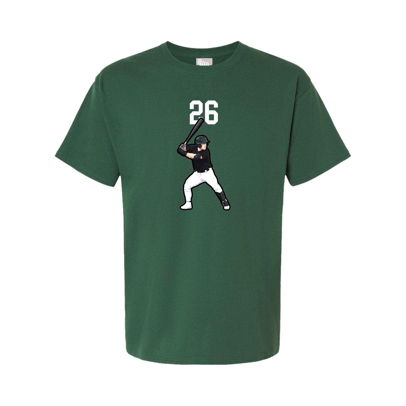 Youth Tee — Number Top in Green