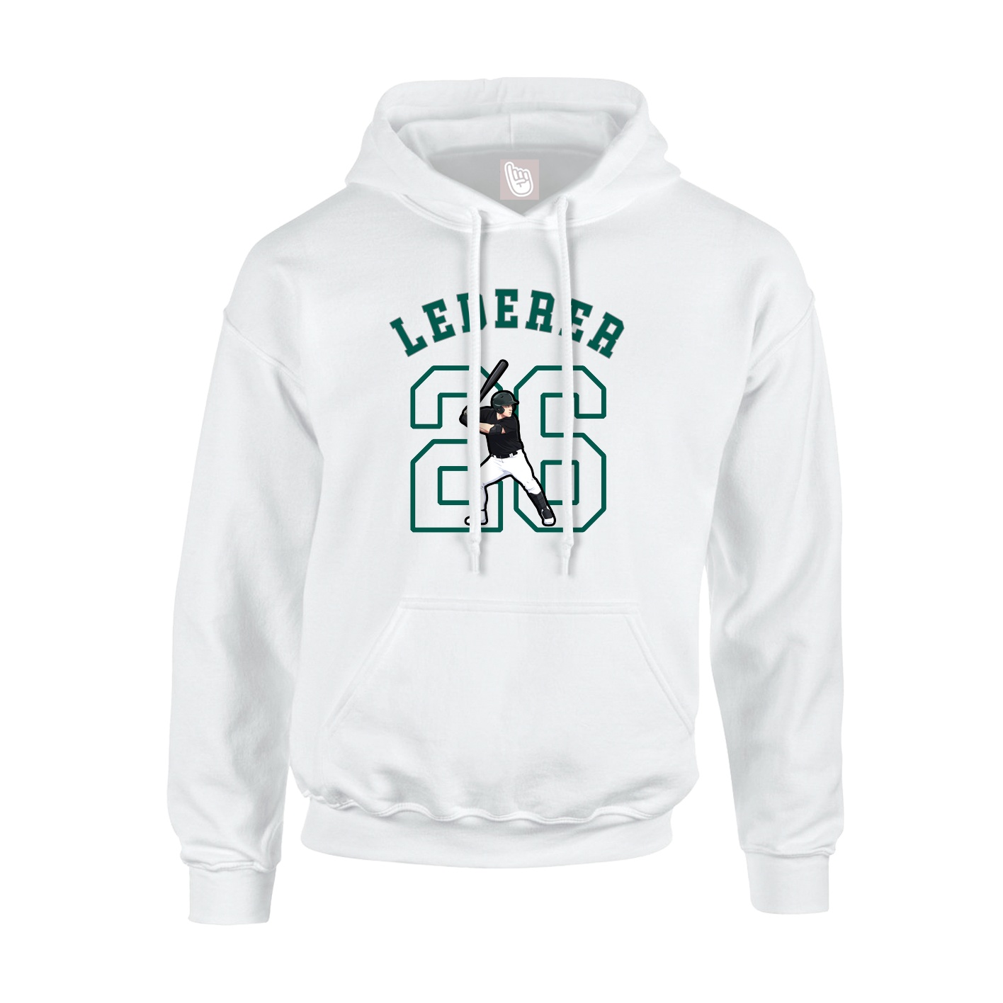 Youth Hoodie — Shirsey Arch in White