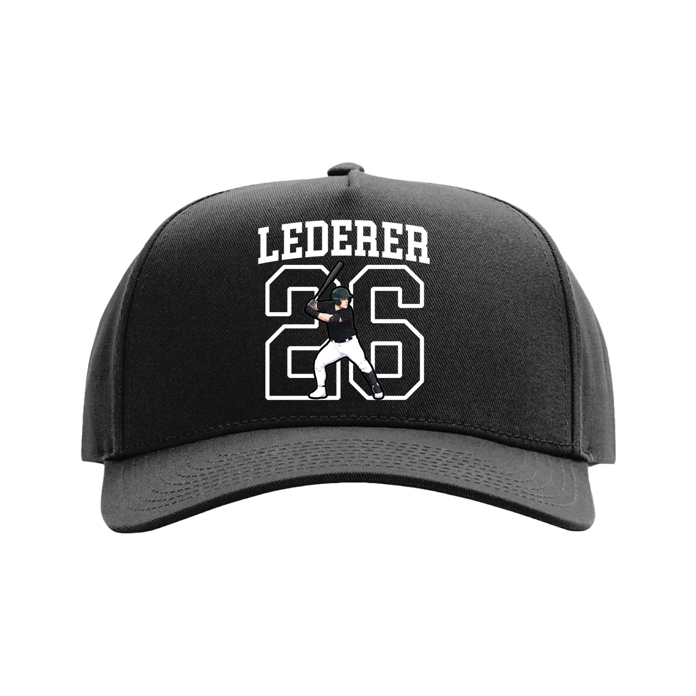 Full Fabric Five-Panel Champ Cap — Shirsey in Black