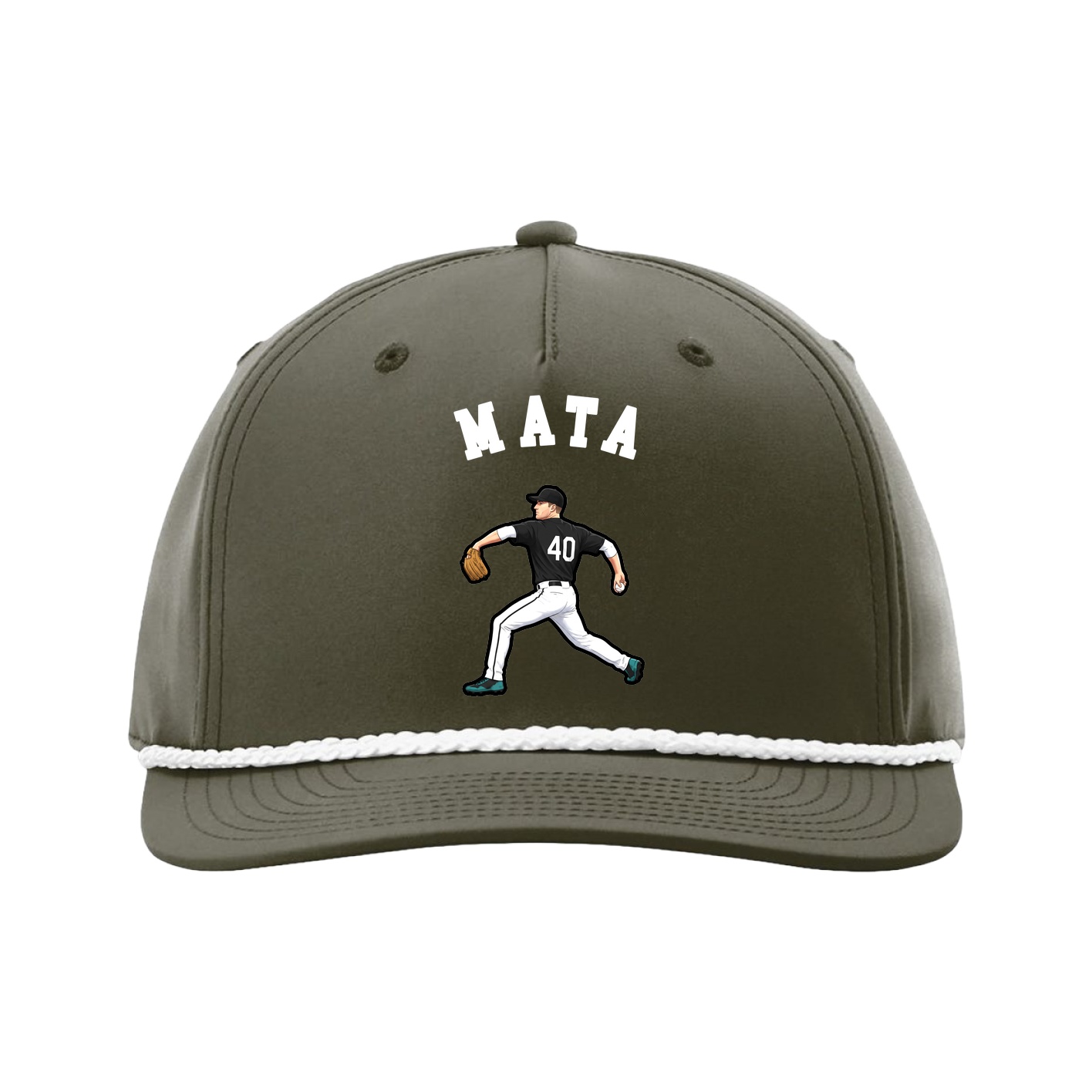 Five-Panel Classic Rope Cap — Shirsey Arch in Green