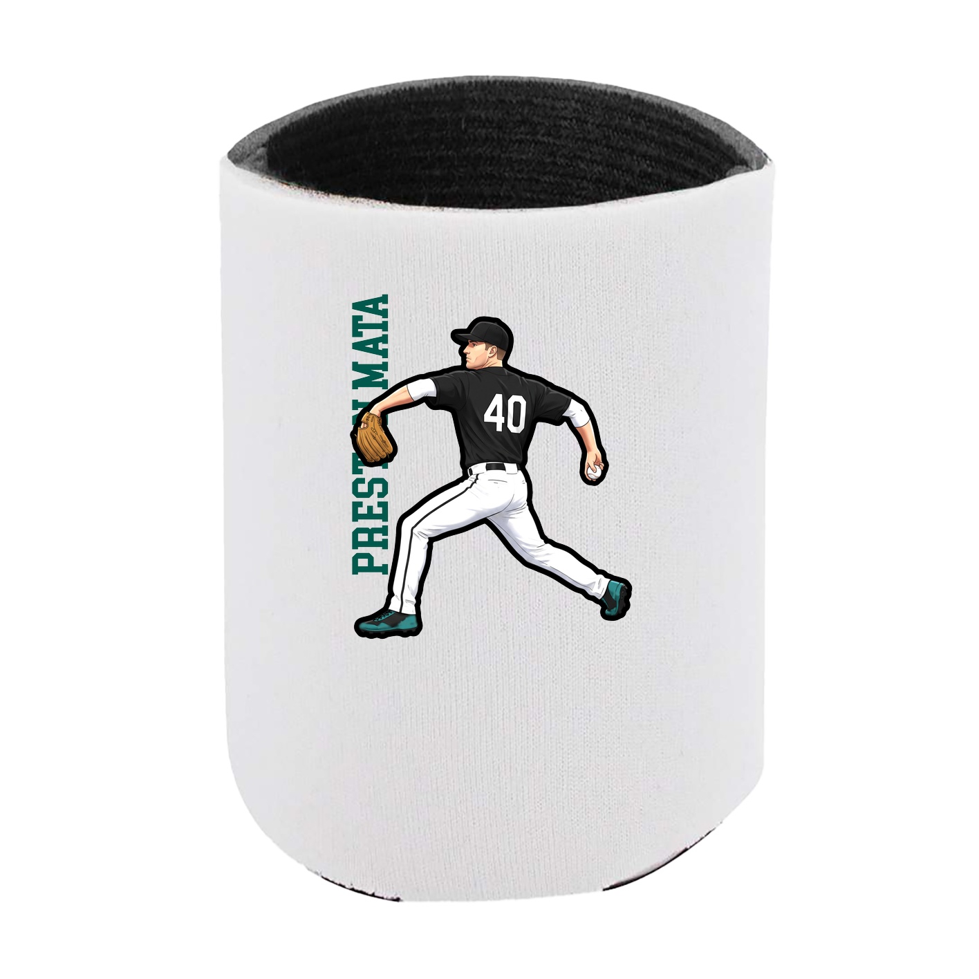 Can Holder — Name Vertical in White