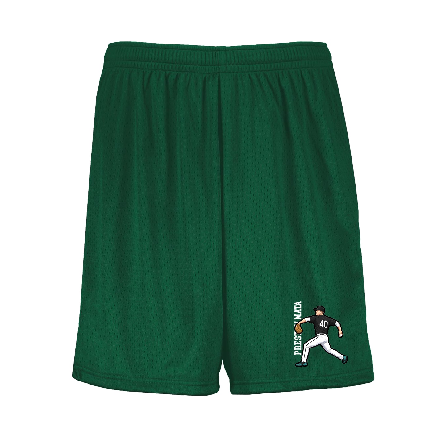 Shorts — Name Vertical in Green
