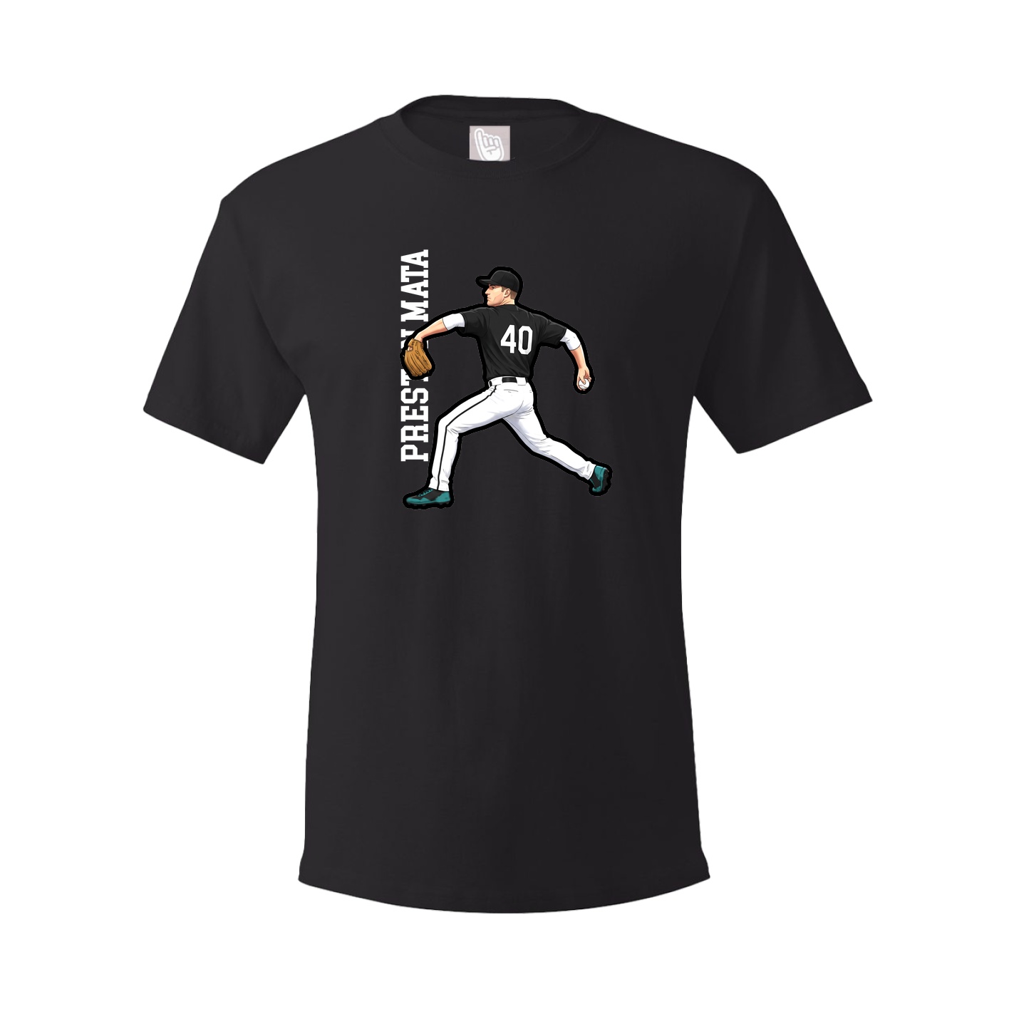 Tee — Name Vertical in Black