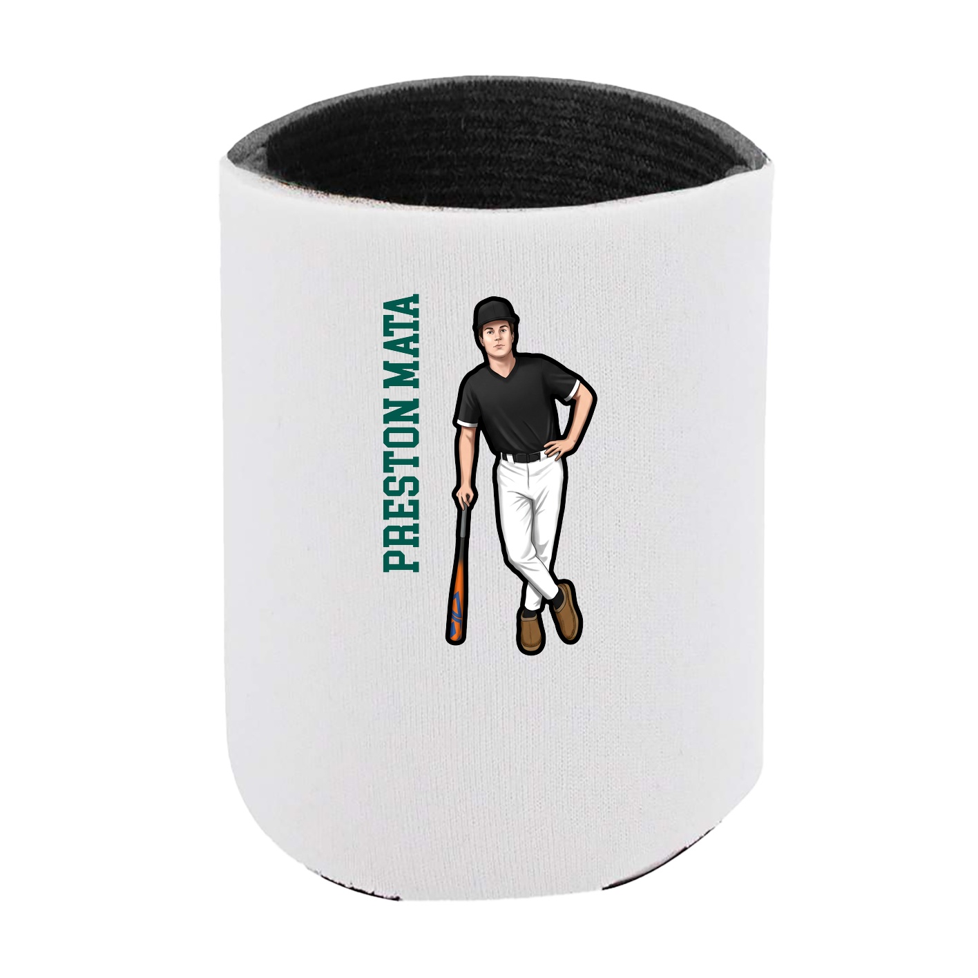 Can Holder — Name Vertical in White