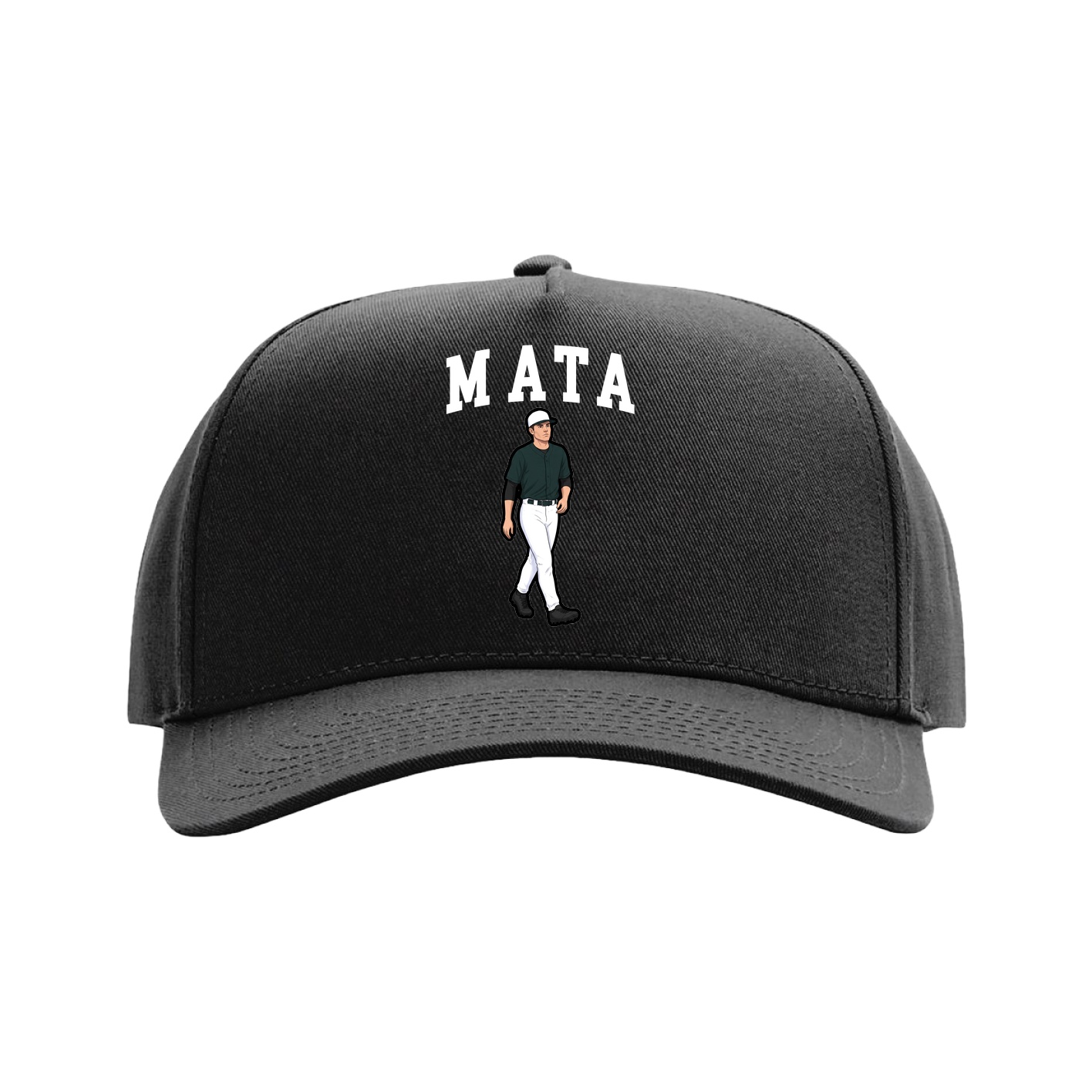 Full Fabric Five-Panel Champ Cap — Shirsey in Black