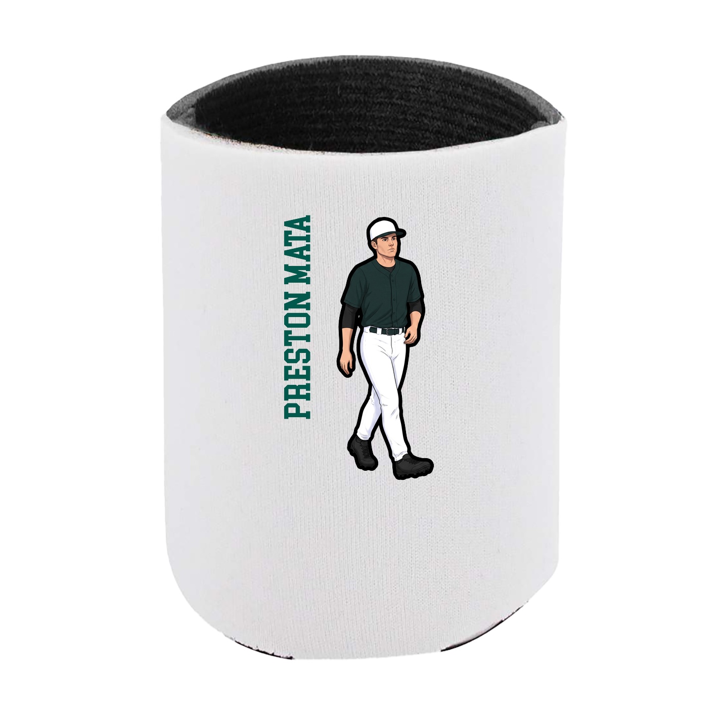 Can Holder — Name Vertical in White